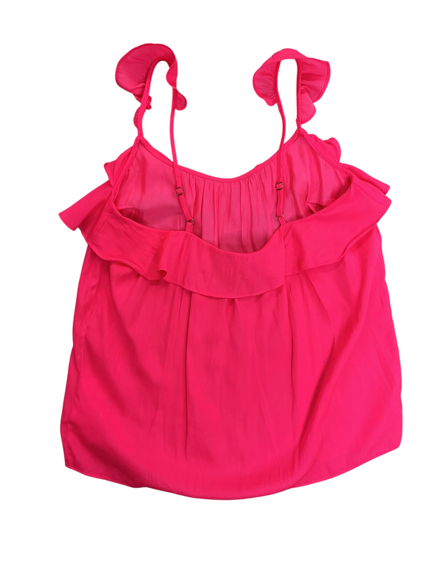 Lilly Pulitzer Cailee Ruffle Tank Top Love Potion Pink - Size XXS