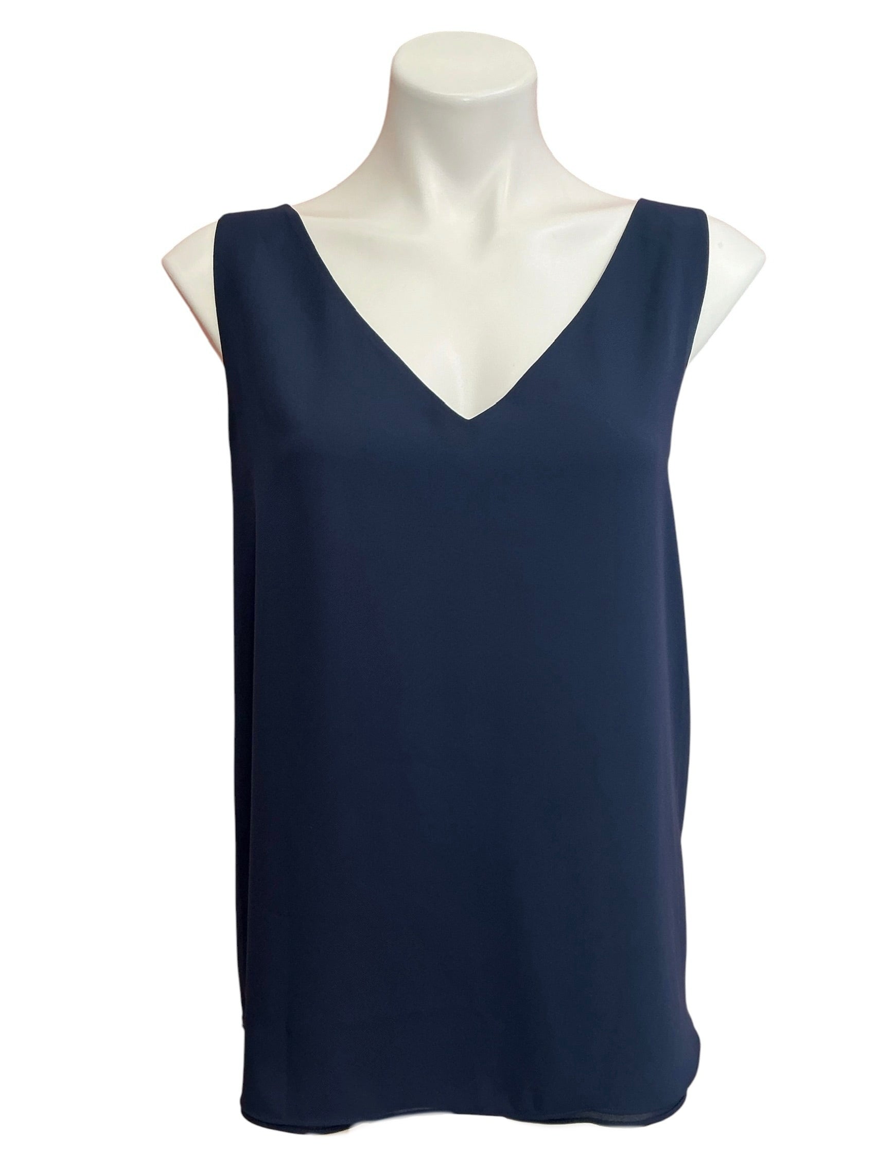 Lilly Pulitzer Florin V Neck Reversible Tank Top True Navy - Size XL