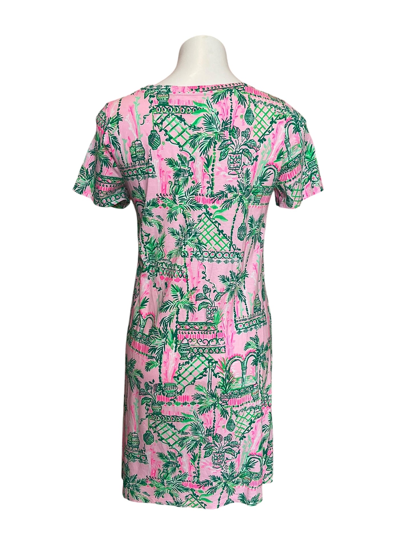 Lilly Pulitzer Cody T-Shirt Dress Mandevilla Baby Always Worth It - Size S