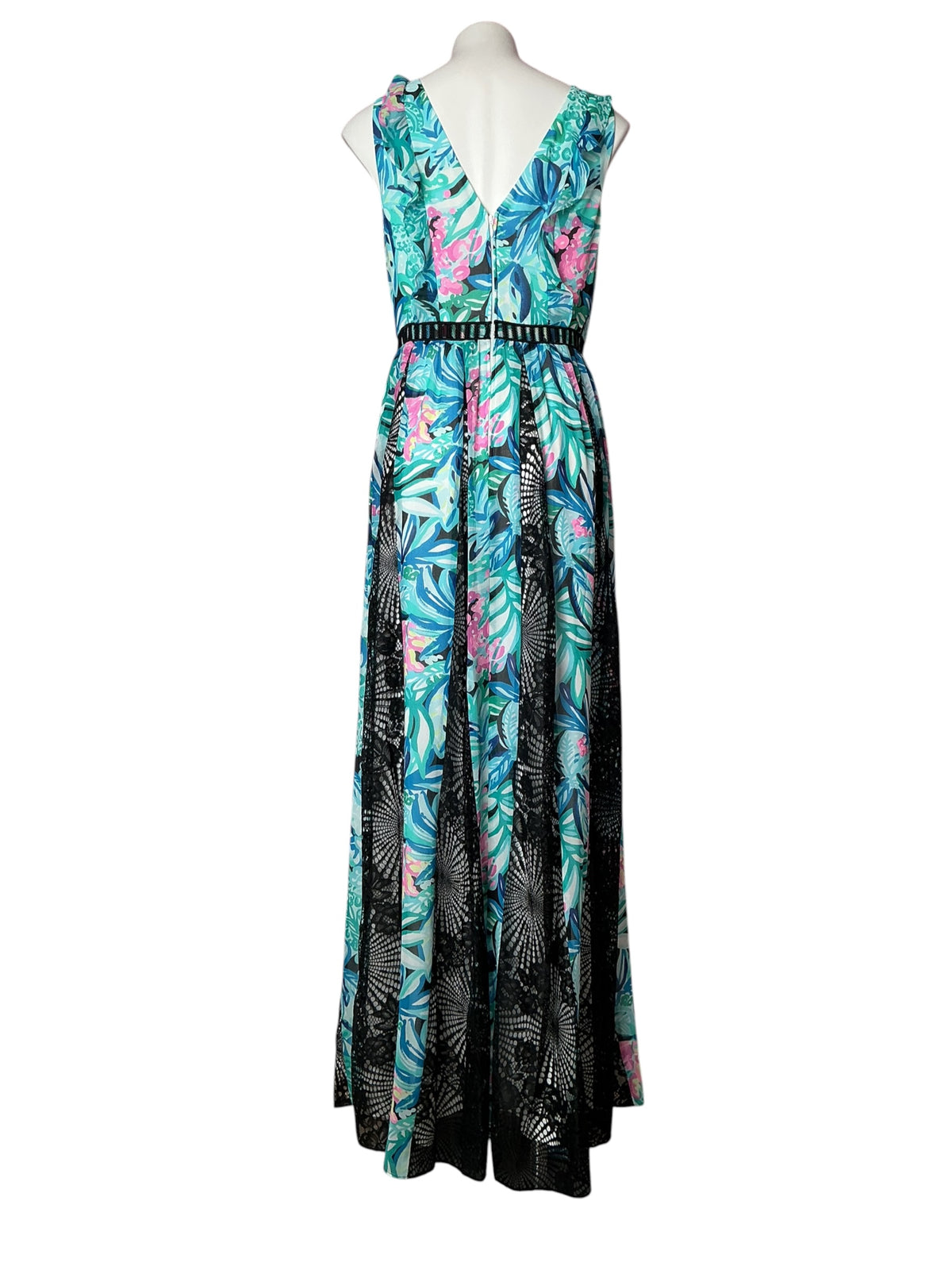 Lilly Pulitzer Janette Maxi Dress Maldives Green Hype It Up - Size 8