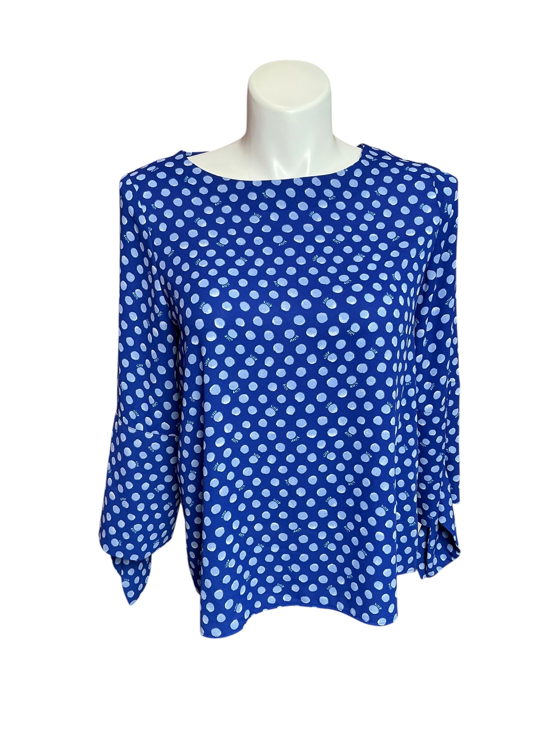 Lilly Pulitzer Langston Top Royal Purple Spotted - Size M