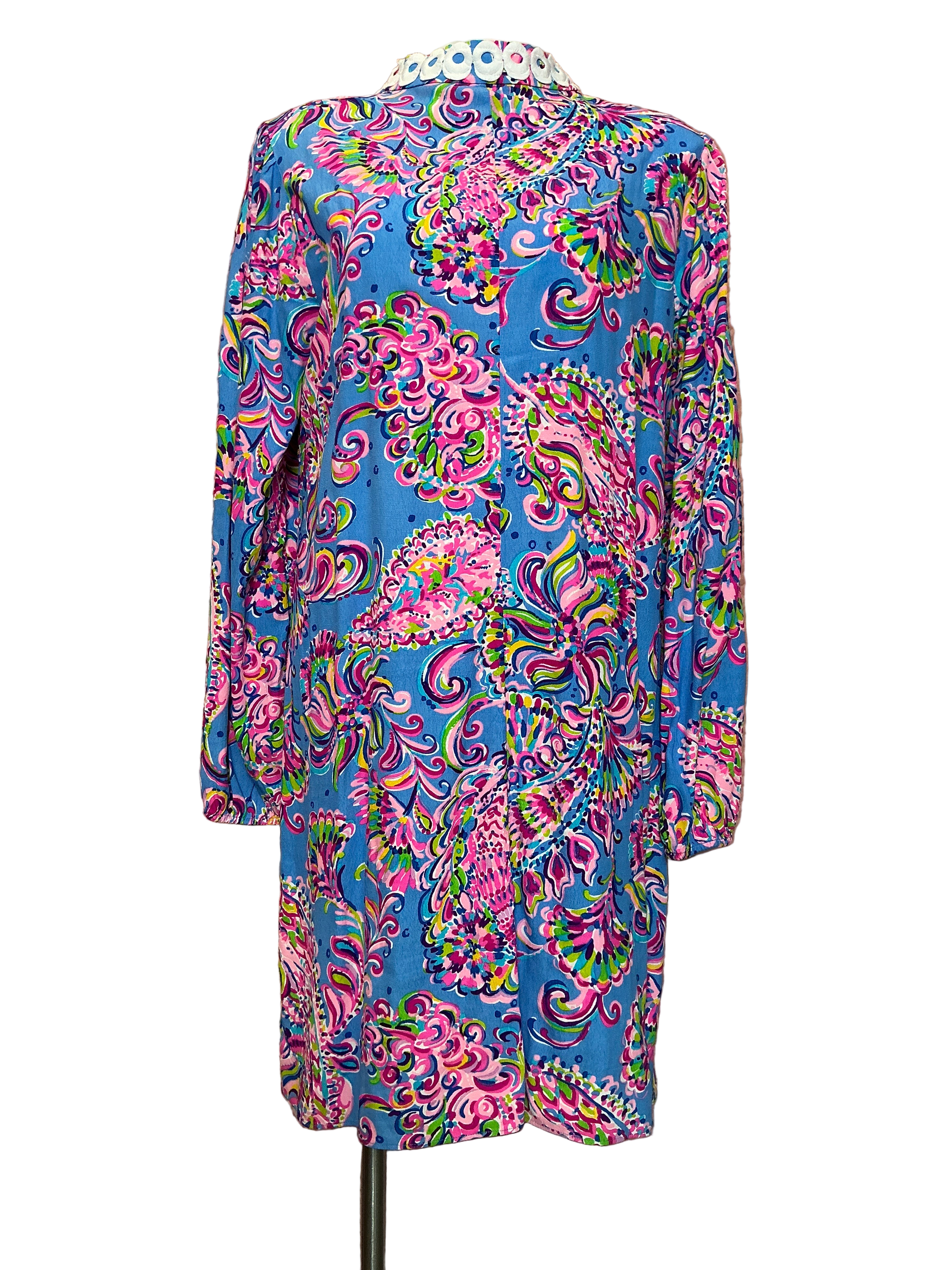 Lilly Pulitzer Shift Multi/blue Mermaid Grotto Conley - Size 16