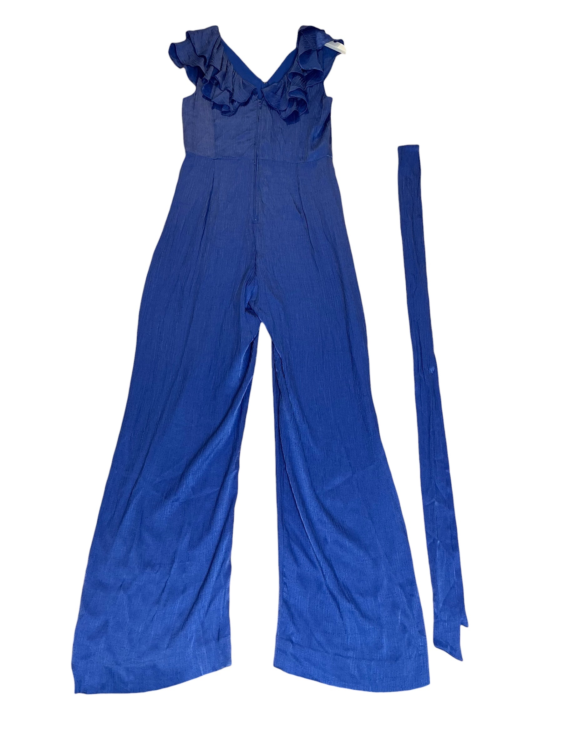 Lilly Pulitzer NWT Amata Ruffle Jumpsuit Alba Blue - Size 10