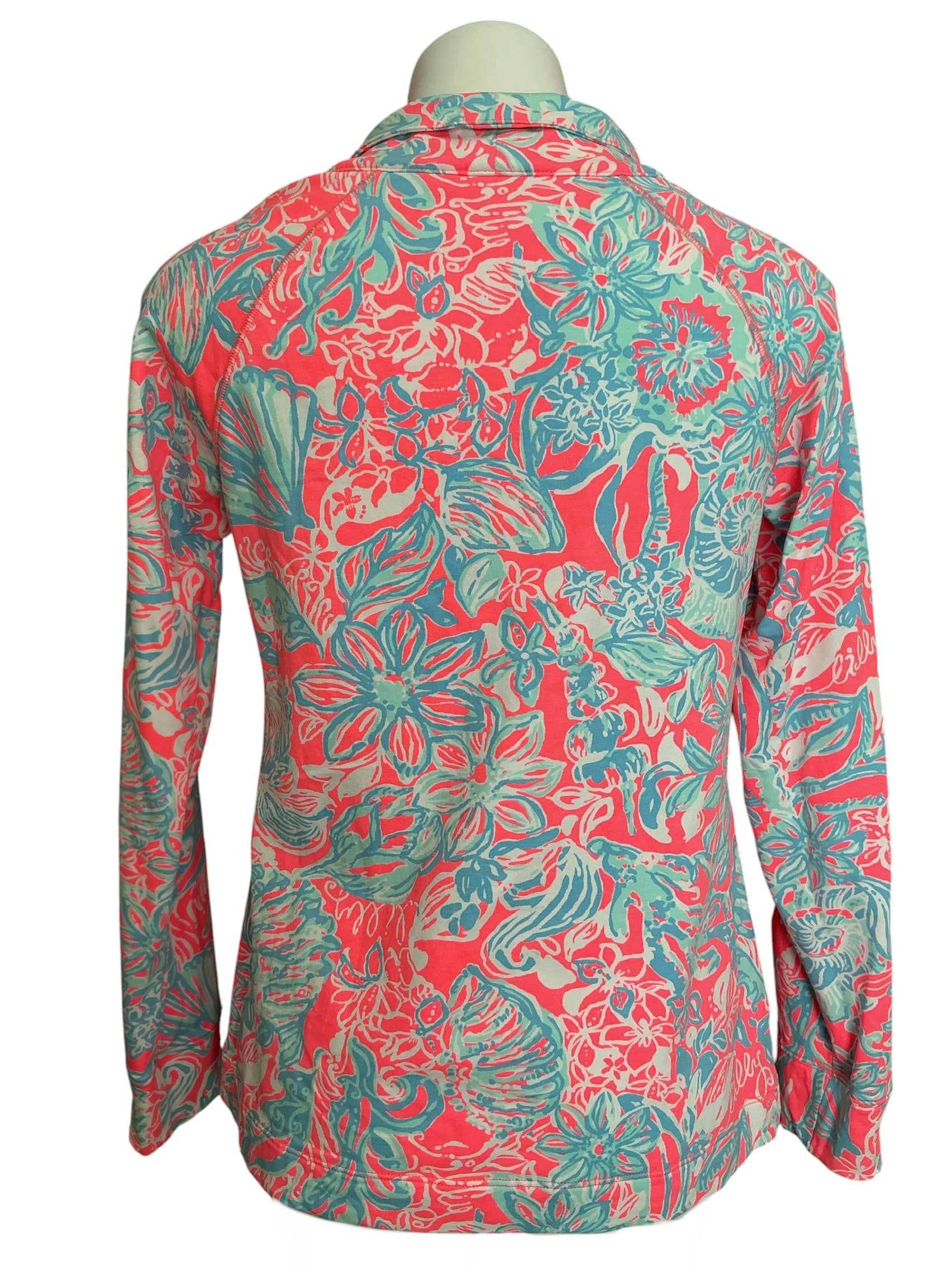 Lilly Pulitzer Skipper Popover Top Lovers Coral - Size M
