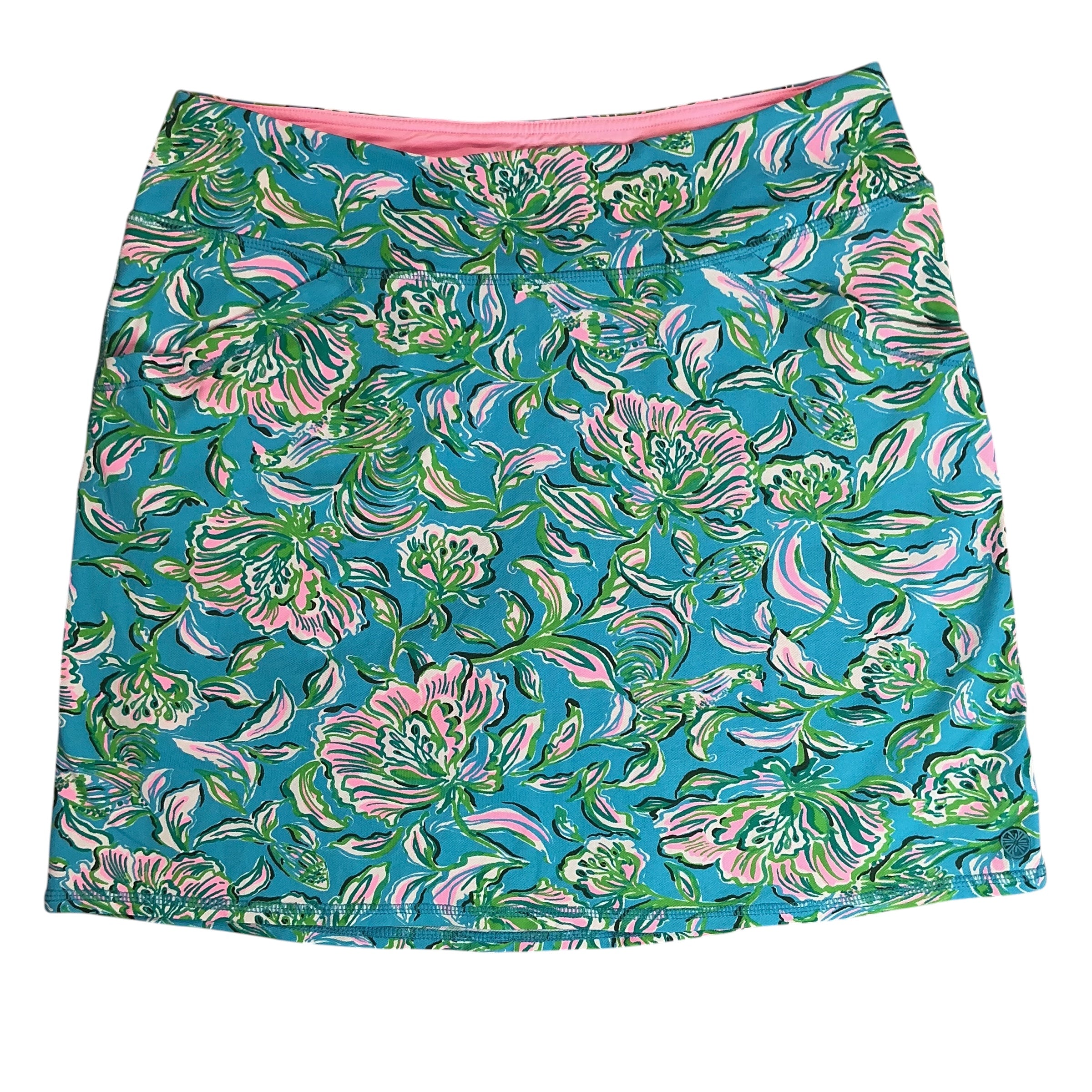 Lilly Pulitzer NWT Maryana Skort UPF 50+ Cumulus Blue Chick Magnet - Size M