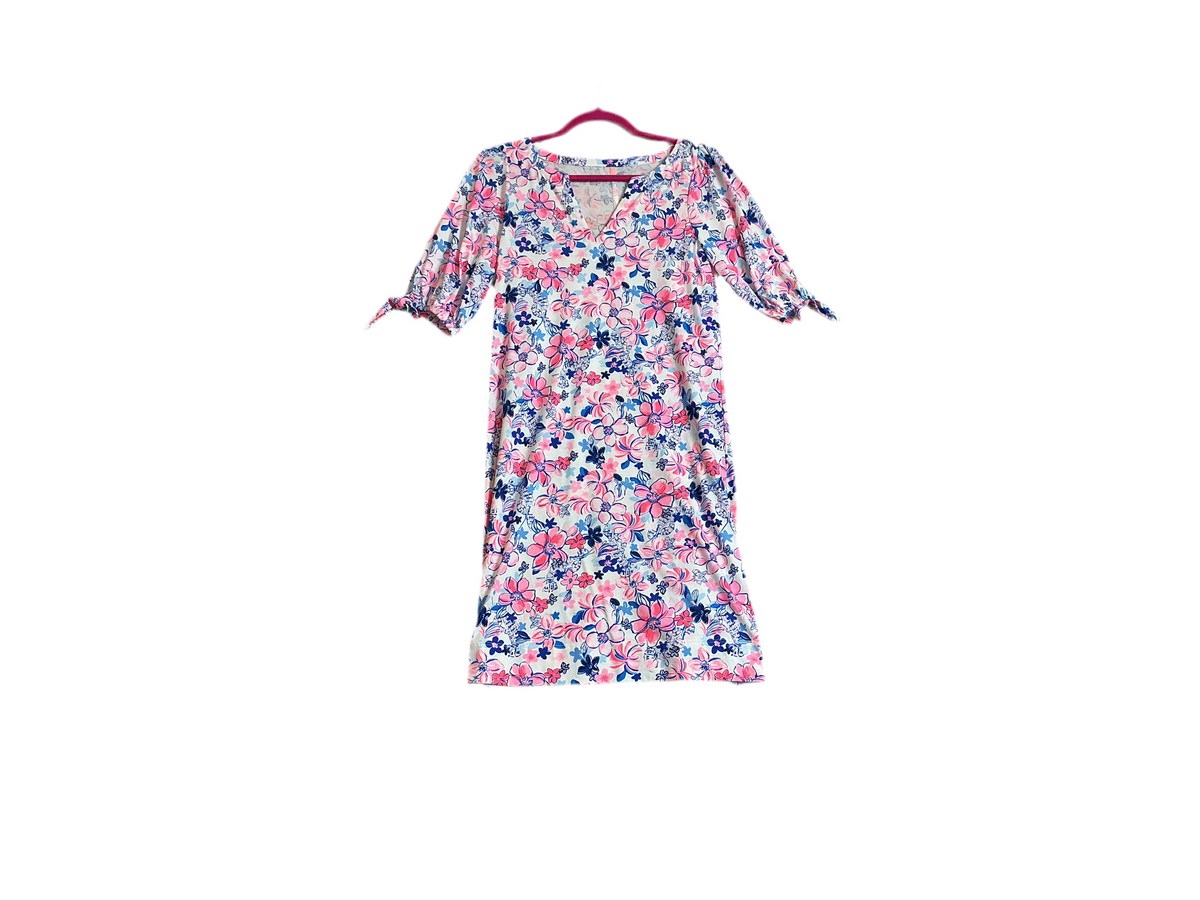 Lilly Pulitzer Dress NWT - Easley Short Sleeve Dr Resort White Party Like A Lobstar - Size xs