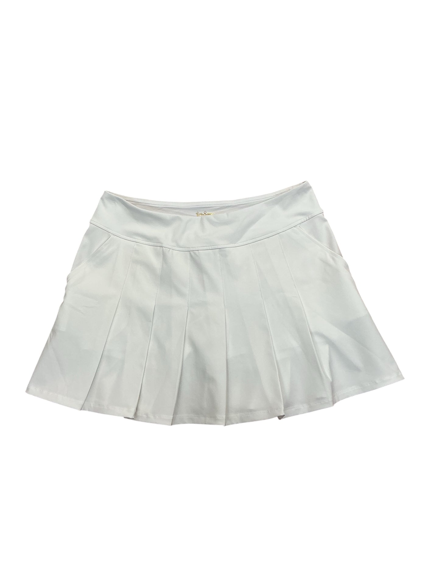Lilly Pulitzer Luxletic Priska Pleated Skort UPF 50+ Resort White - Size 12