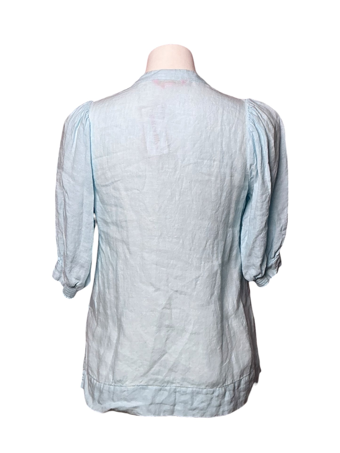 Lilly Pulitzer Mialeigh Linen Top Capri Blue - Size 00