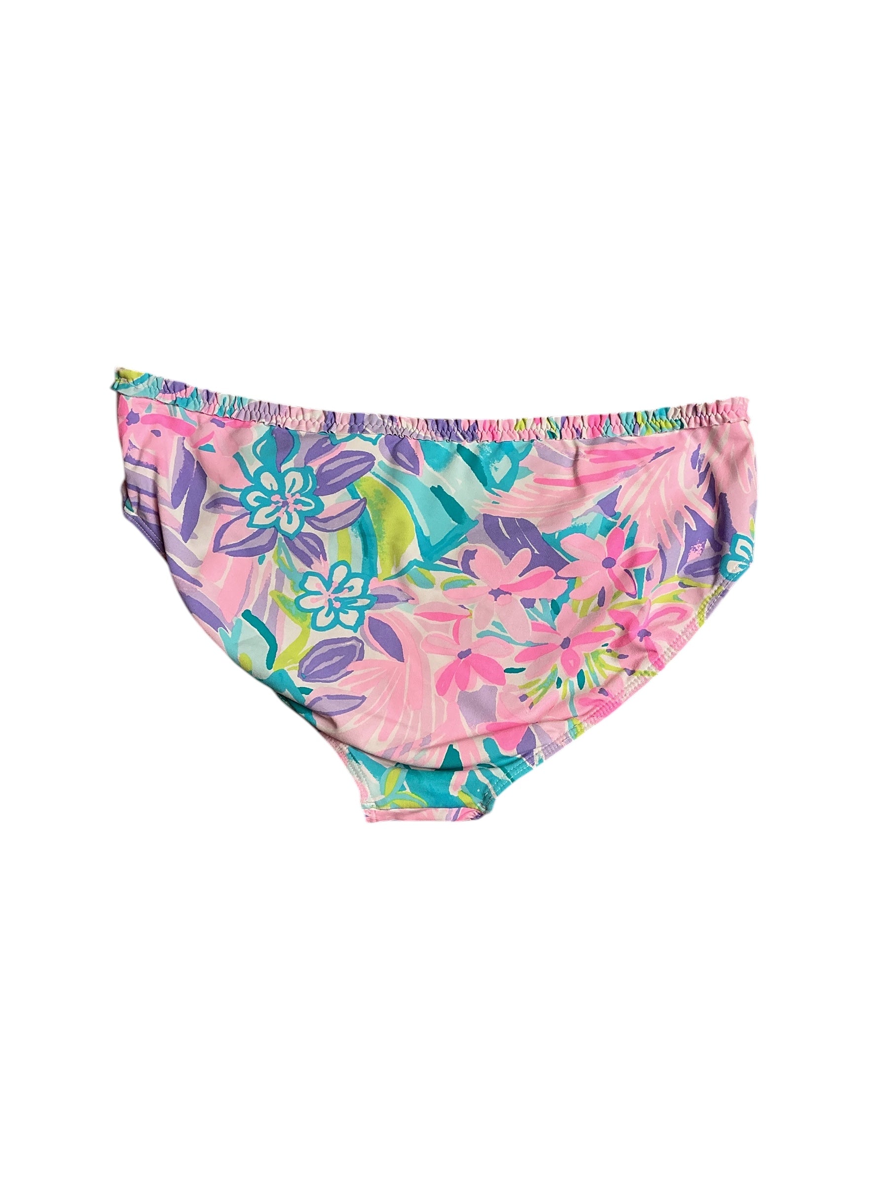Lilly Pulitzer Lagoon Sarong Hipster Bikini Bottom - It Was All A Dream - Size 14