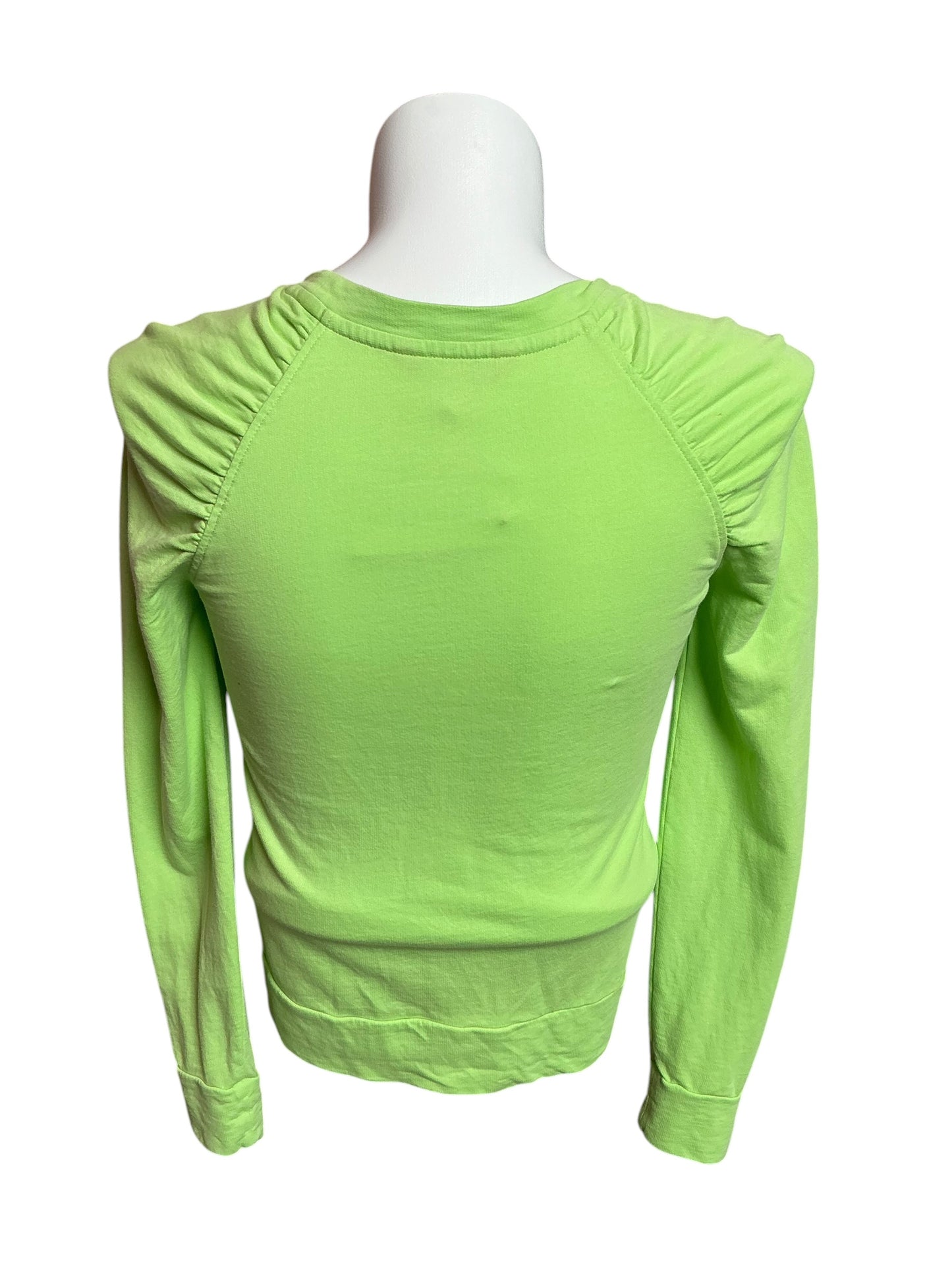 Lilly Pulitzer Aldean Sweatshirt Key Lime - Size S