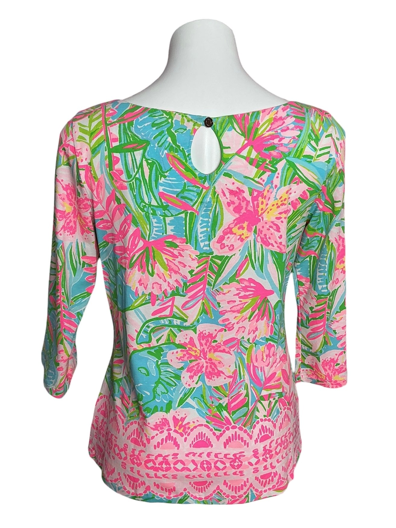Lilly Pulitzer Waverly Top Pop Up Lilly of the Jungle - Size M