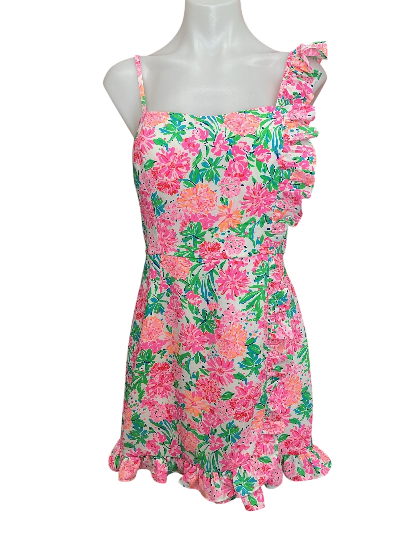 Lilly Pulitzer Maetha Romper Resort White That’s What I Herd - Size 4