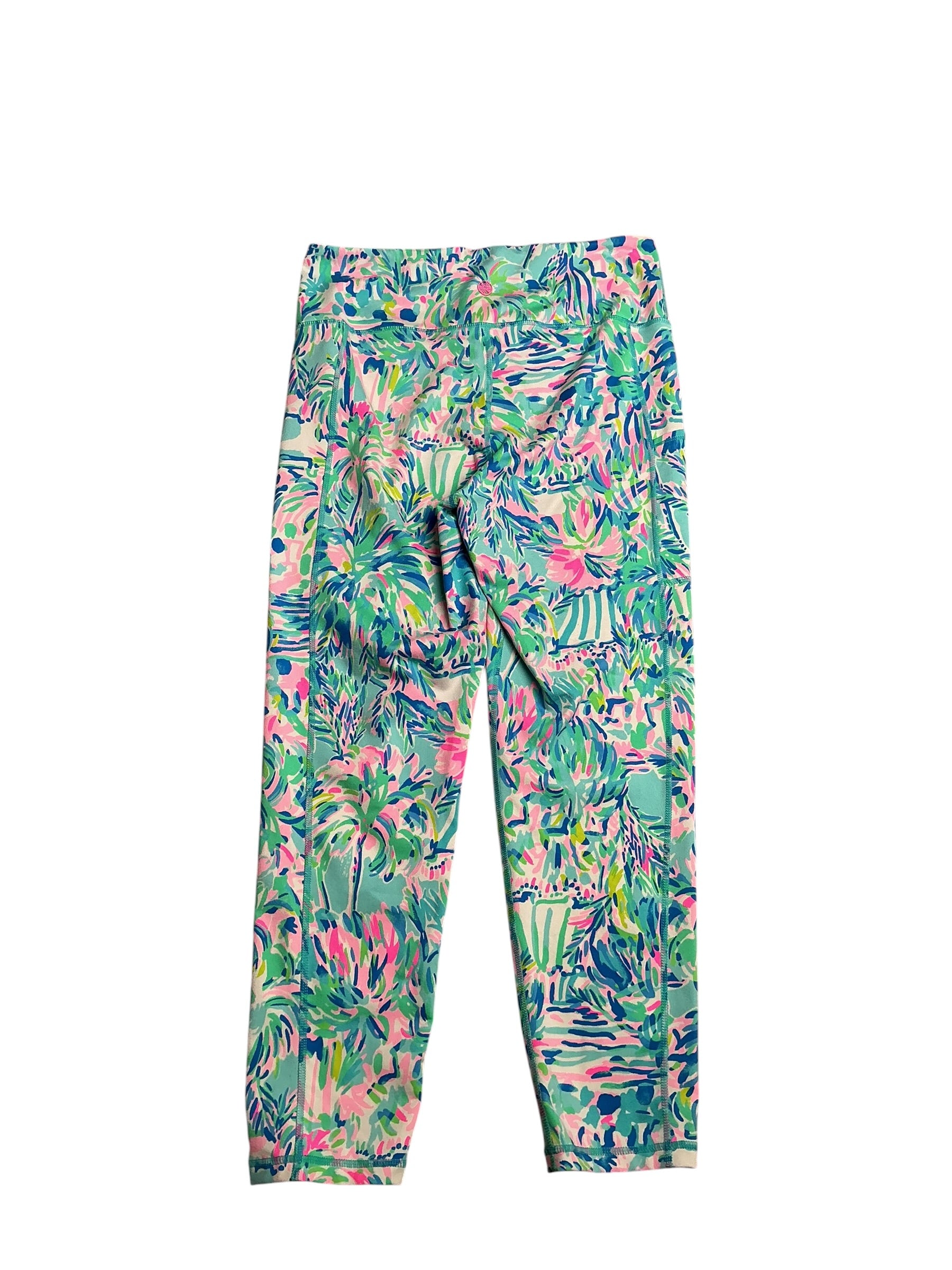 Lilly Pulitzer- Luxletic Weekender Midi Legging Multi Early Bloomer Size L