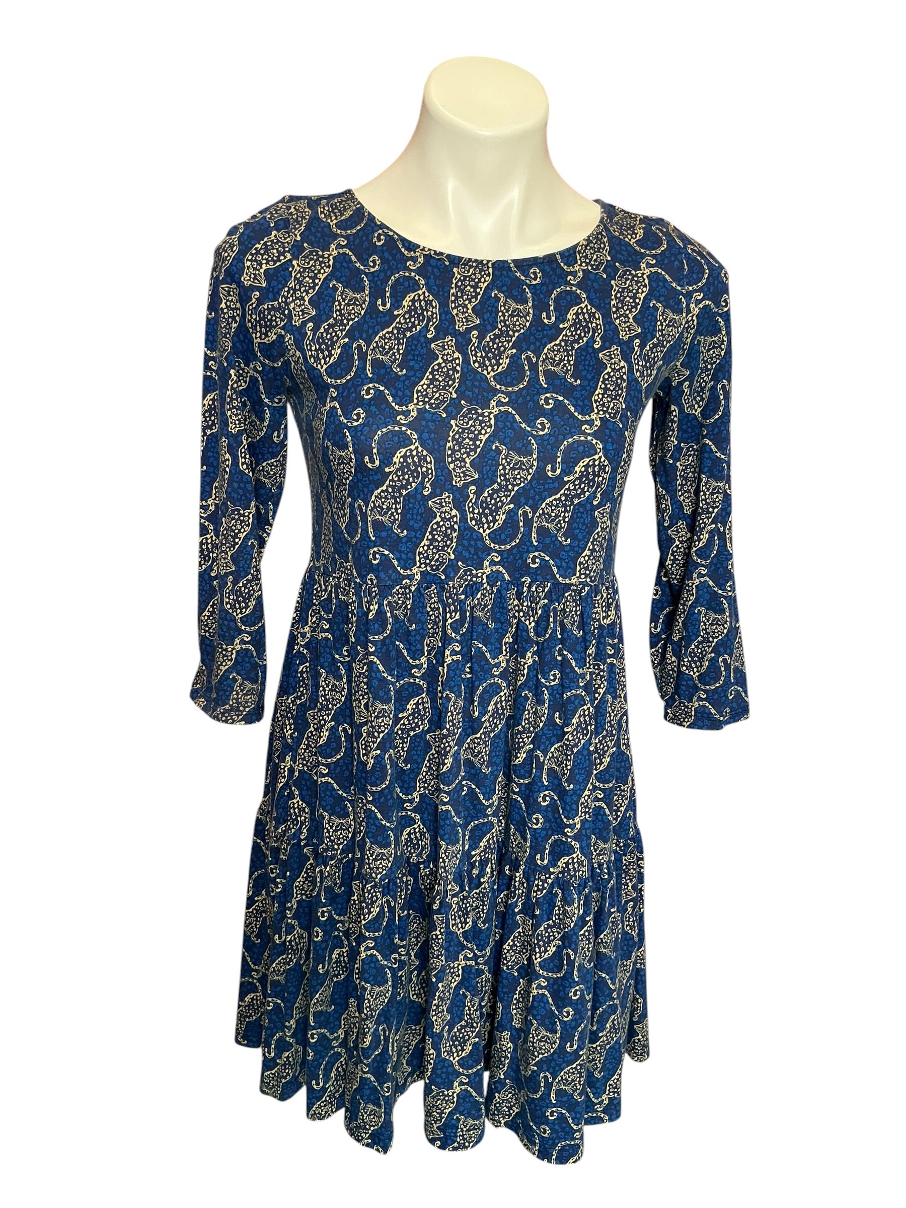 Lilly Pulitzer Geanna 3/4 Sleeve Dress Low Tide Navy Easy to Spot - Size XS