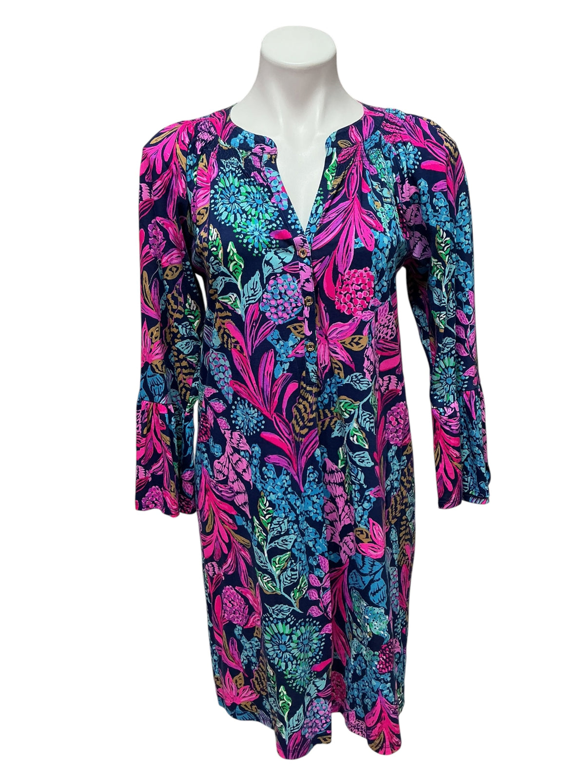Lilly Pulitzer Norris Dress Aegean Navy Calypso Coast - Size M