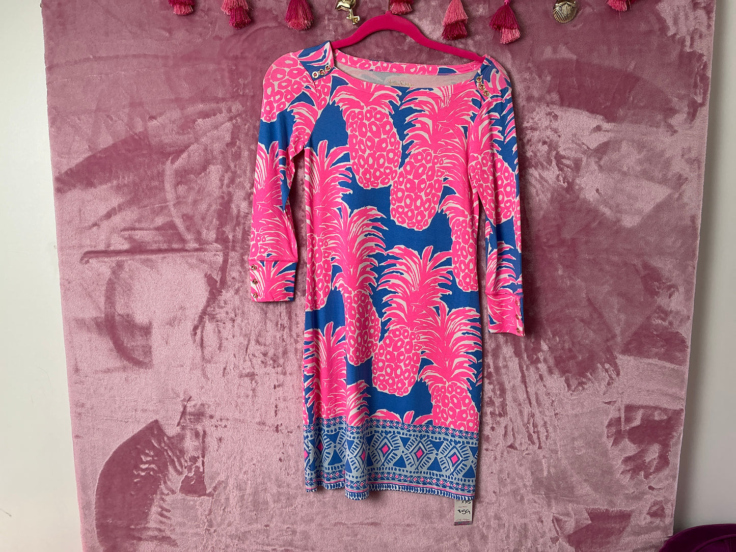 Lilly Pulitzer Sophie Dress - Blue Haven Pineapple - Size XXS