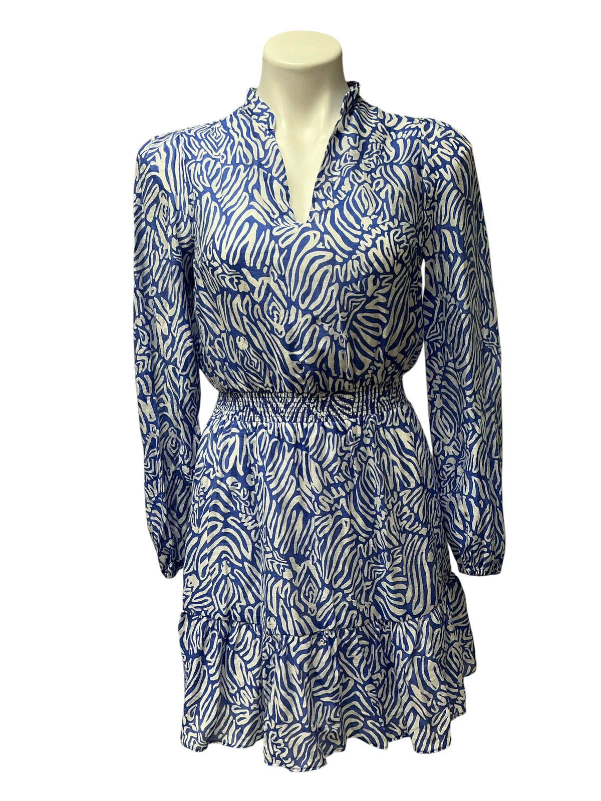 Lilly Pulitzer Axton Dress Martinique Blue Zee Bebe - Size 00