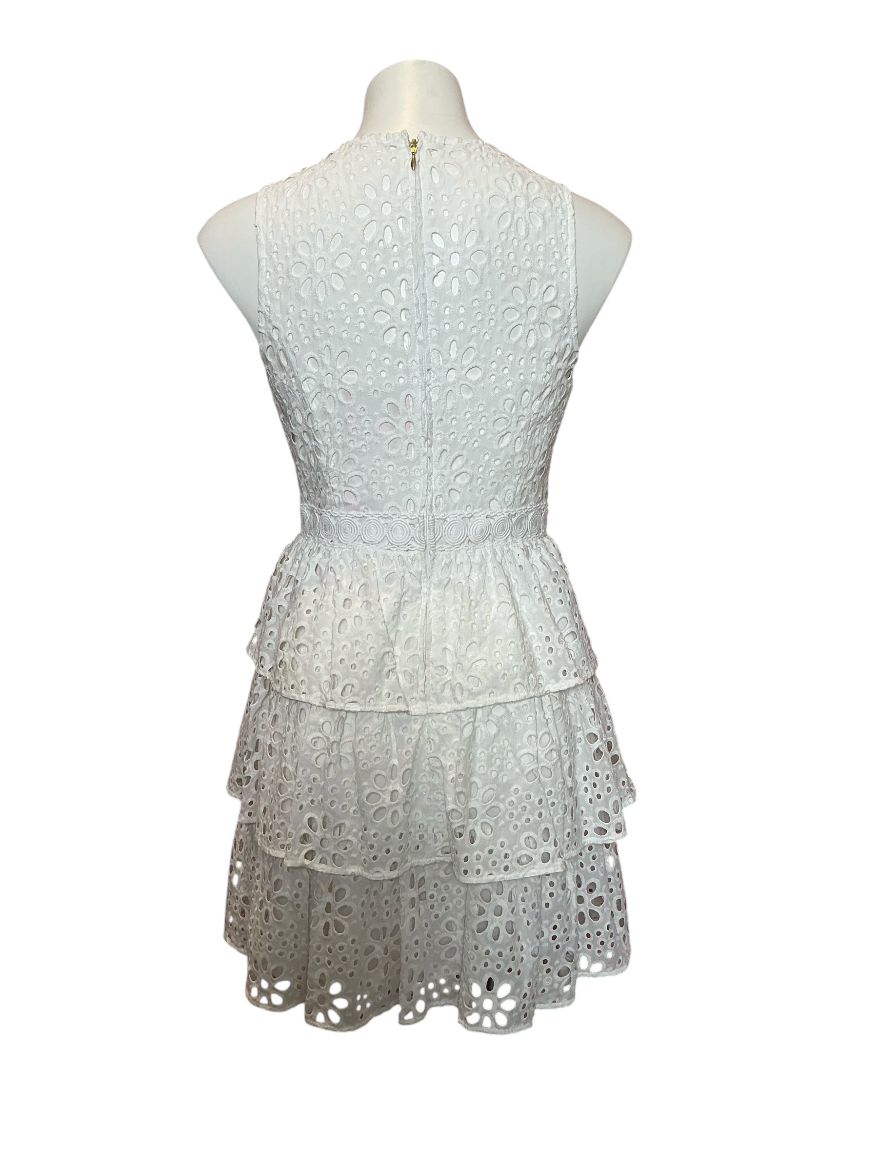 Lilly Pulitzer NWT Judelyn Eyelet Ruffle Dress Resort White Funflower Eyelet - Size 2