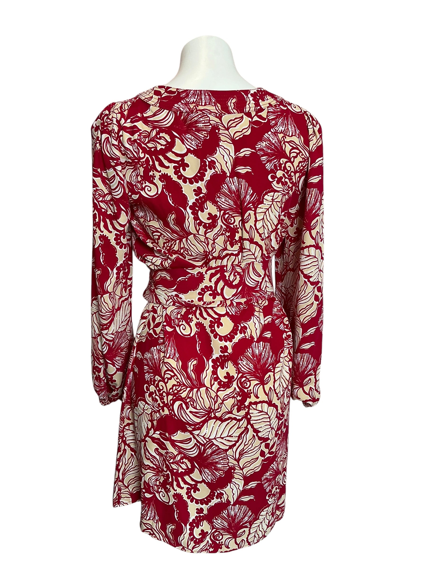 Lilly Pulitzer NWT Oviline Dress Poinsettia Red Island Vibes - Size 6