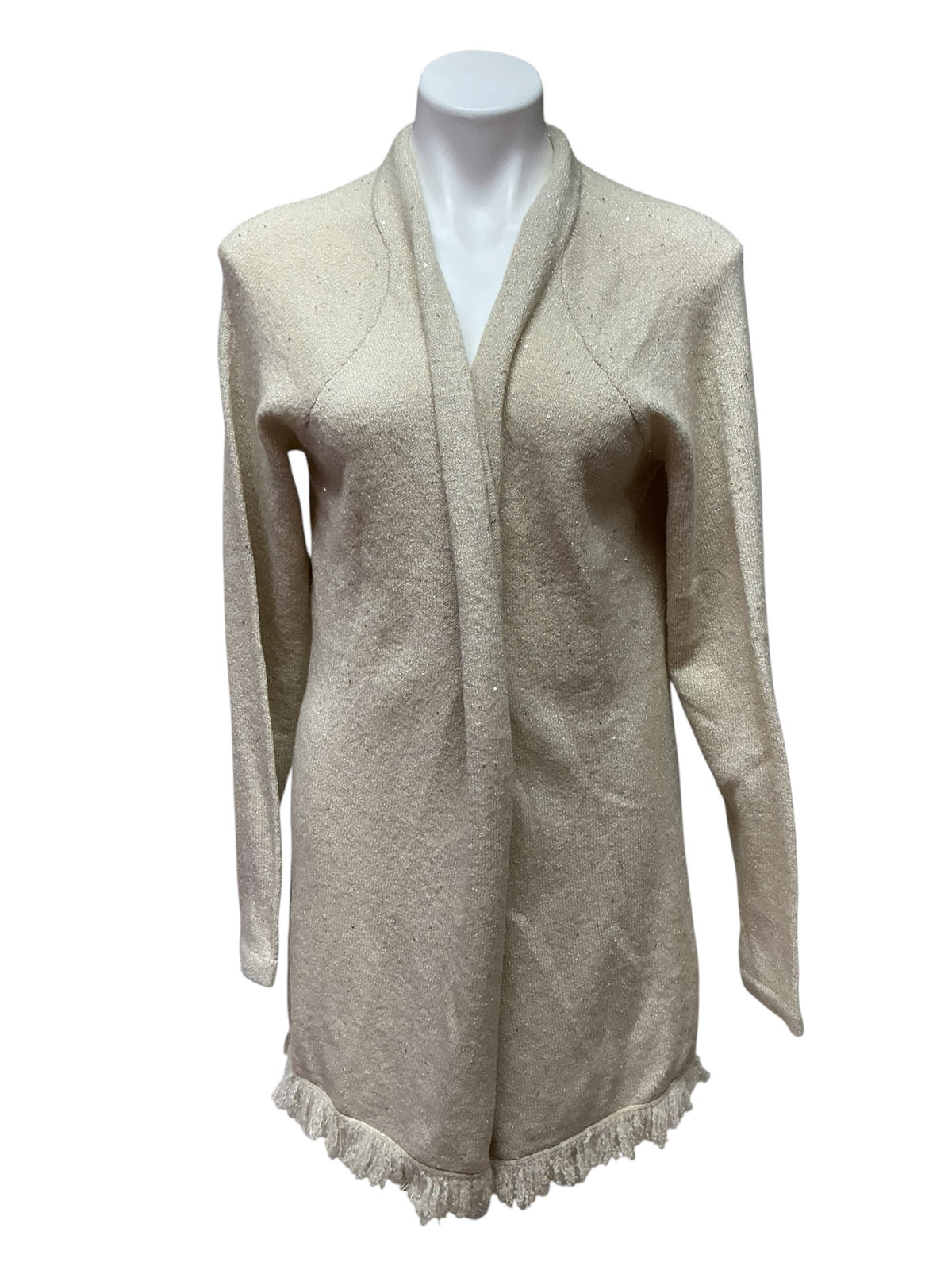 Lilly Pulitzer Tatum Cardigan Coconut Metallic Gold - Size L