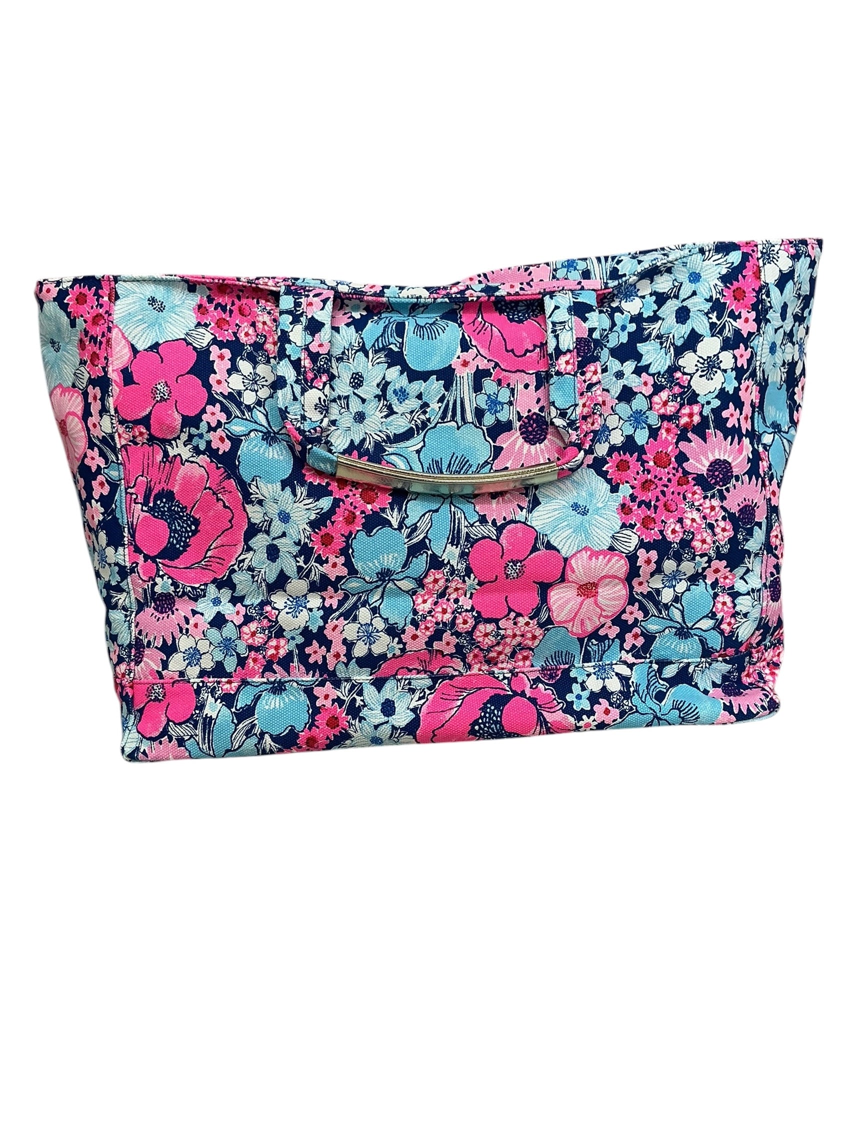 Lilly Pulitzer Jumbo Mercato Tote Starlight Navy In All Her Glory