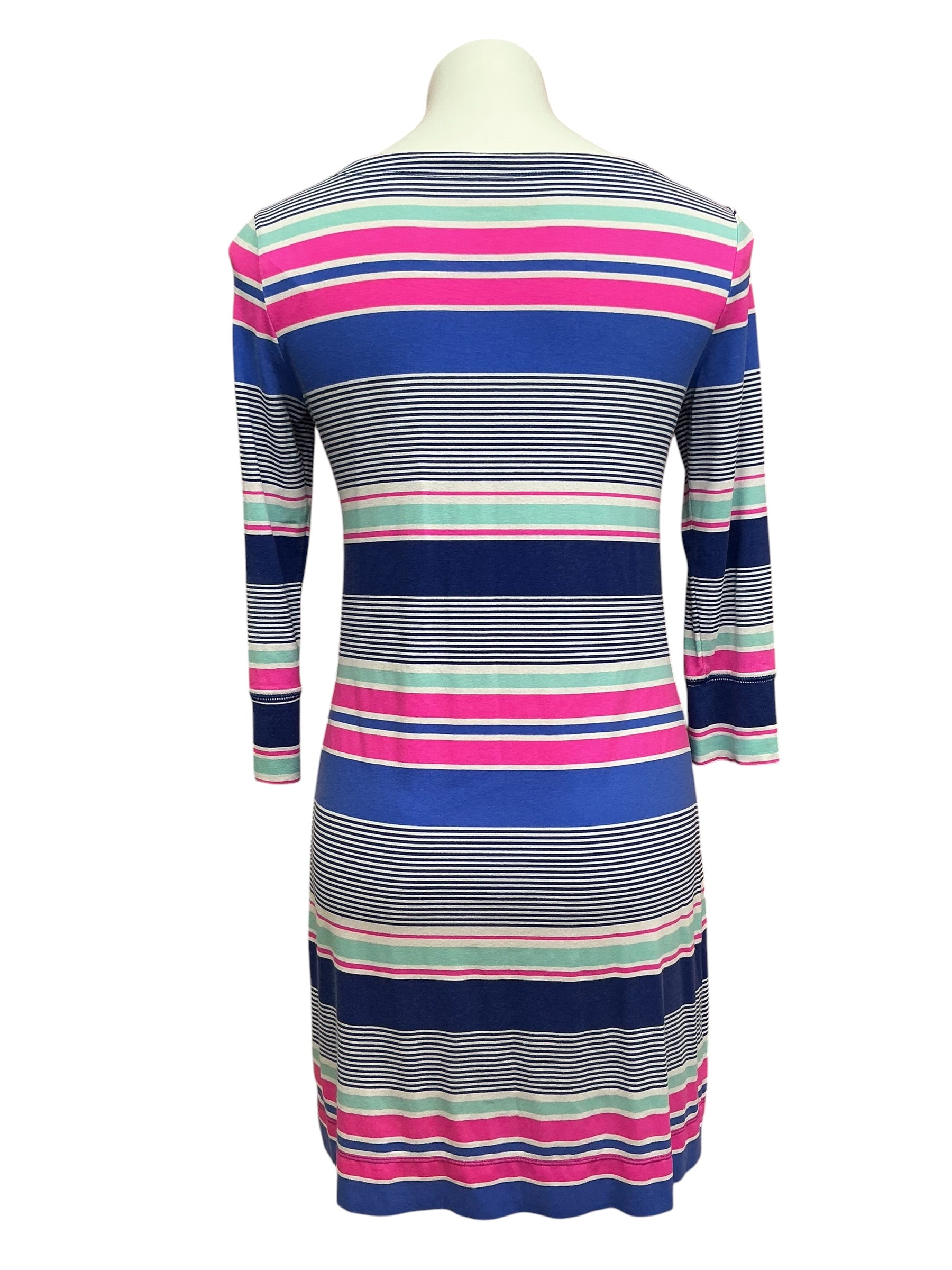 Lilly Pulitzer Sophie Dress True Blue Kaleidoscope Jungle Stripe - Size S