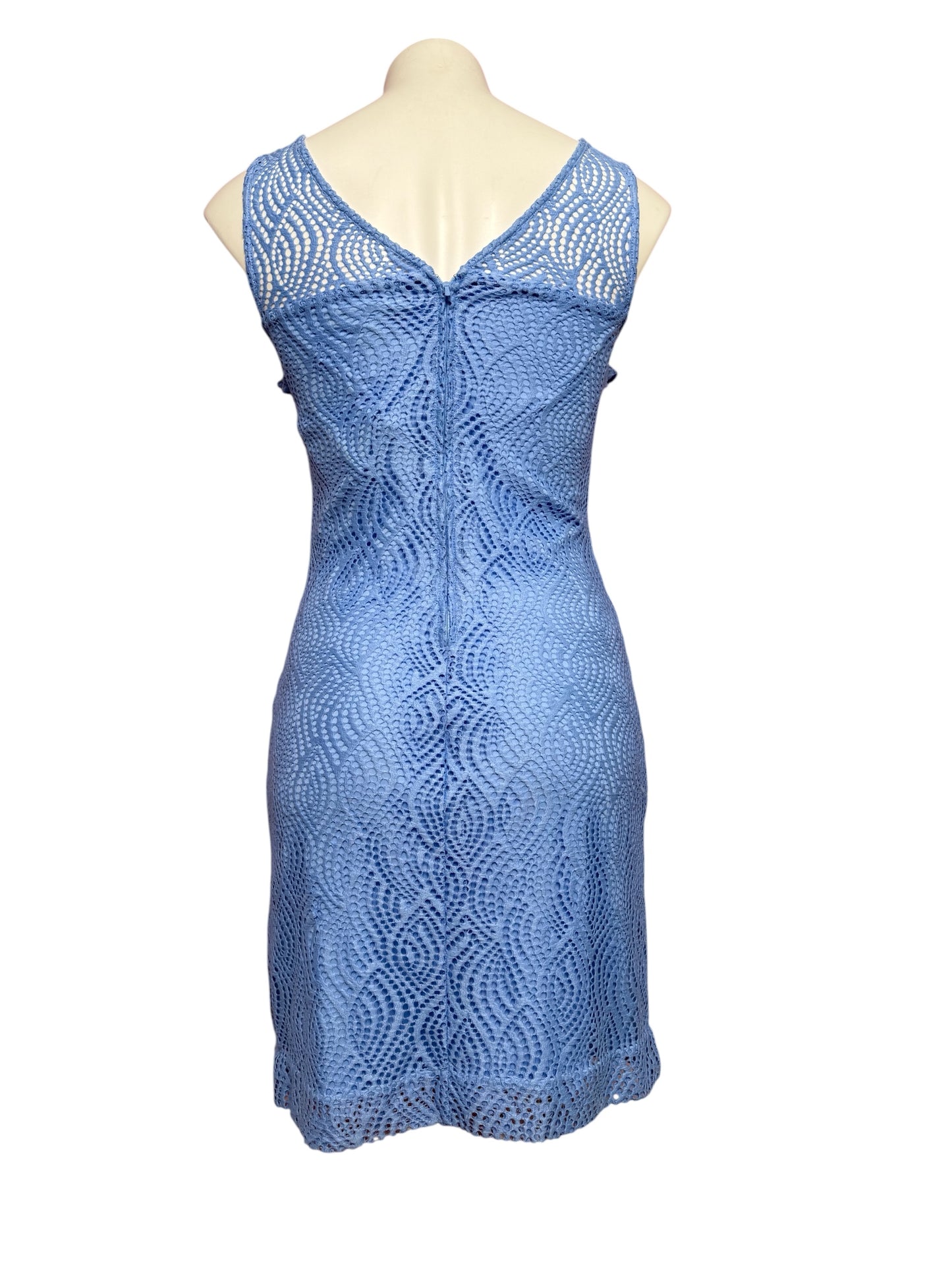 Lilly Pulitzer NWT Janine Shift Dress, Periwinkle Blue- Flowing Leaf Lace Size XS
