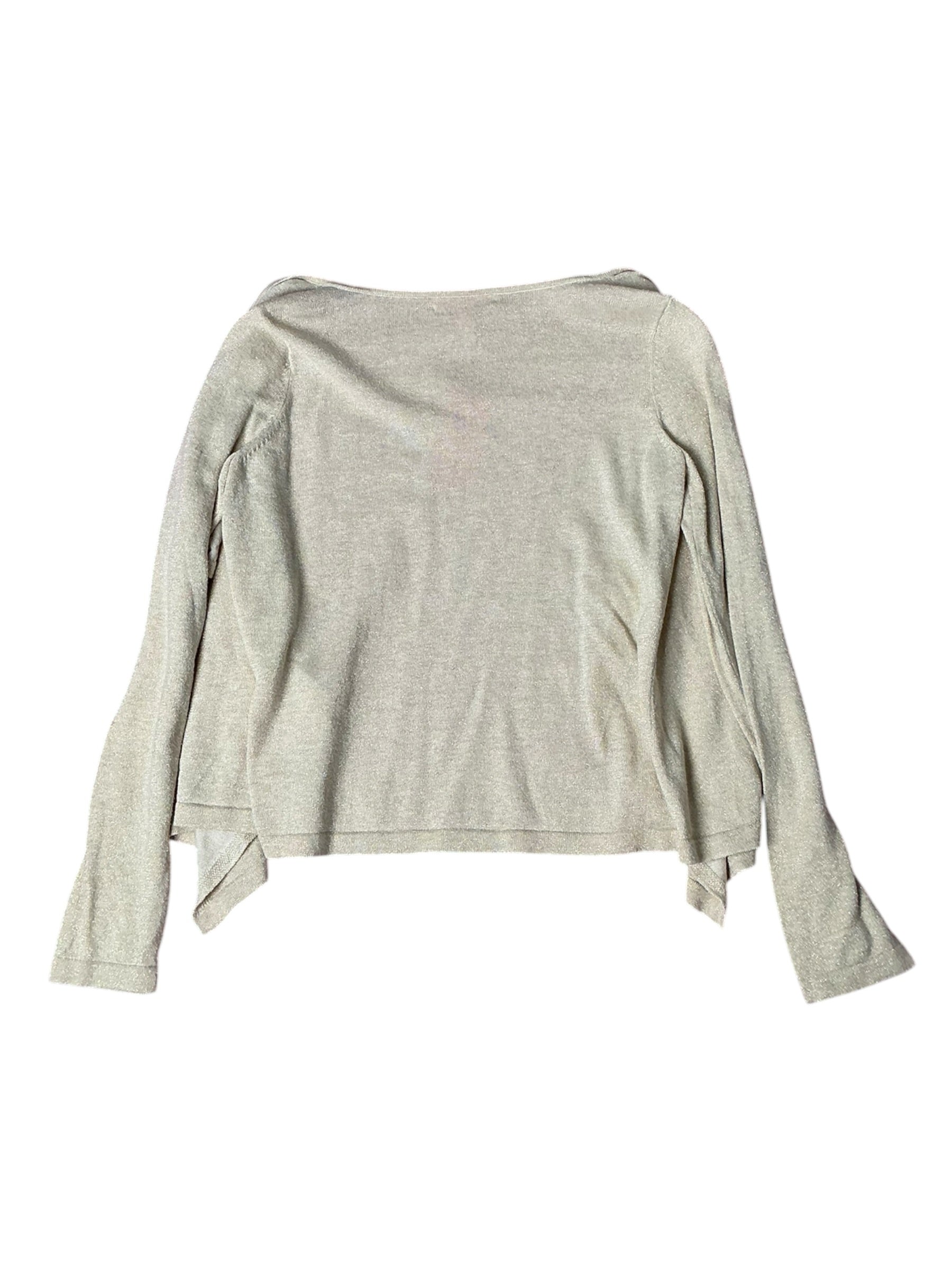 Lilly Pulitzer Kids Dustin Cardigan Heathered Gold Sandbank Metallic - Size XL (12-14)