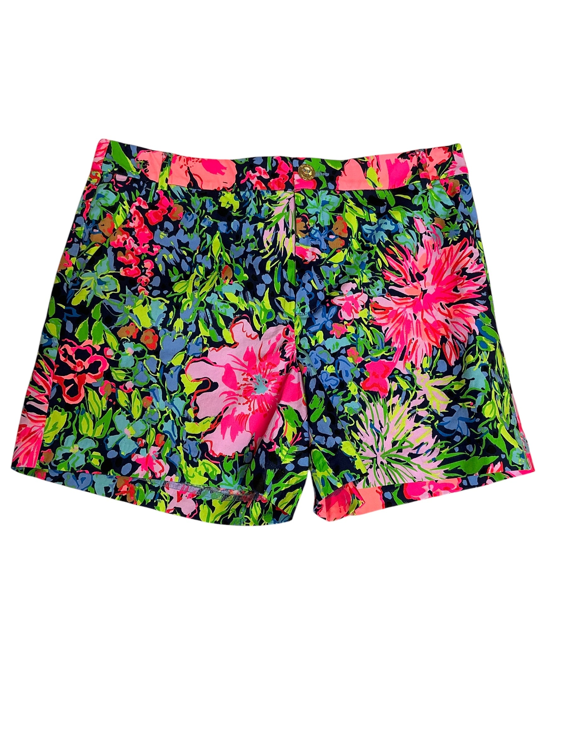 Lilly Pulitzer NWT Gretchen High Rise Short Multi Festive Fantasy - Size 10