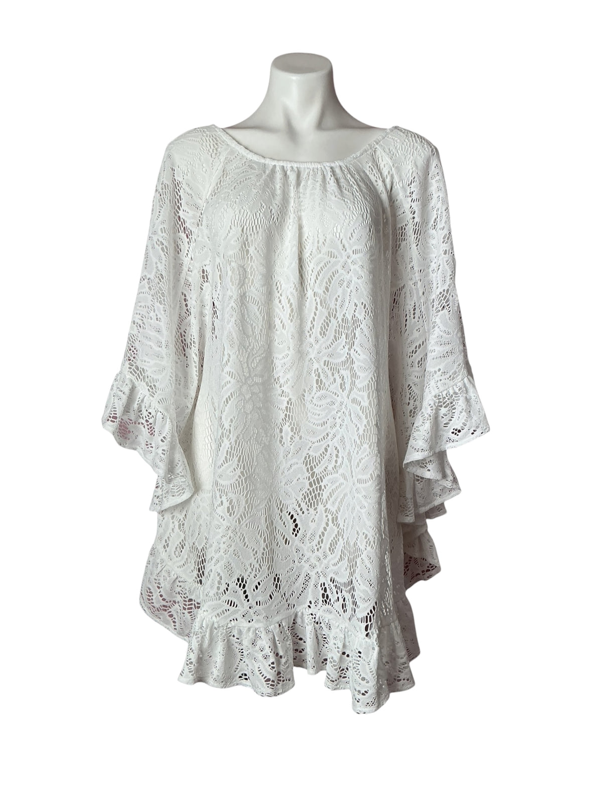 Lilly Pulitzer NWT Atley Coverup Resort White Paradise Found Lace - Size L/XL
