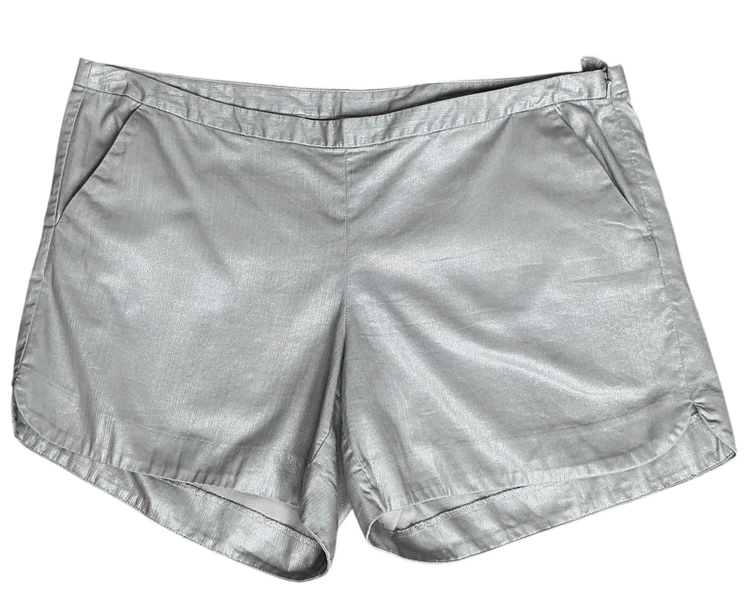 Lilly Pulitzer Kasia Shorts Silver Metallic - Size 14
