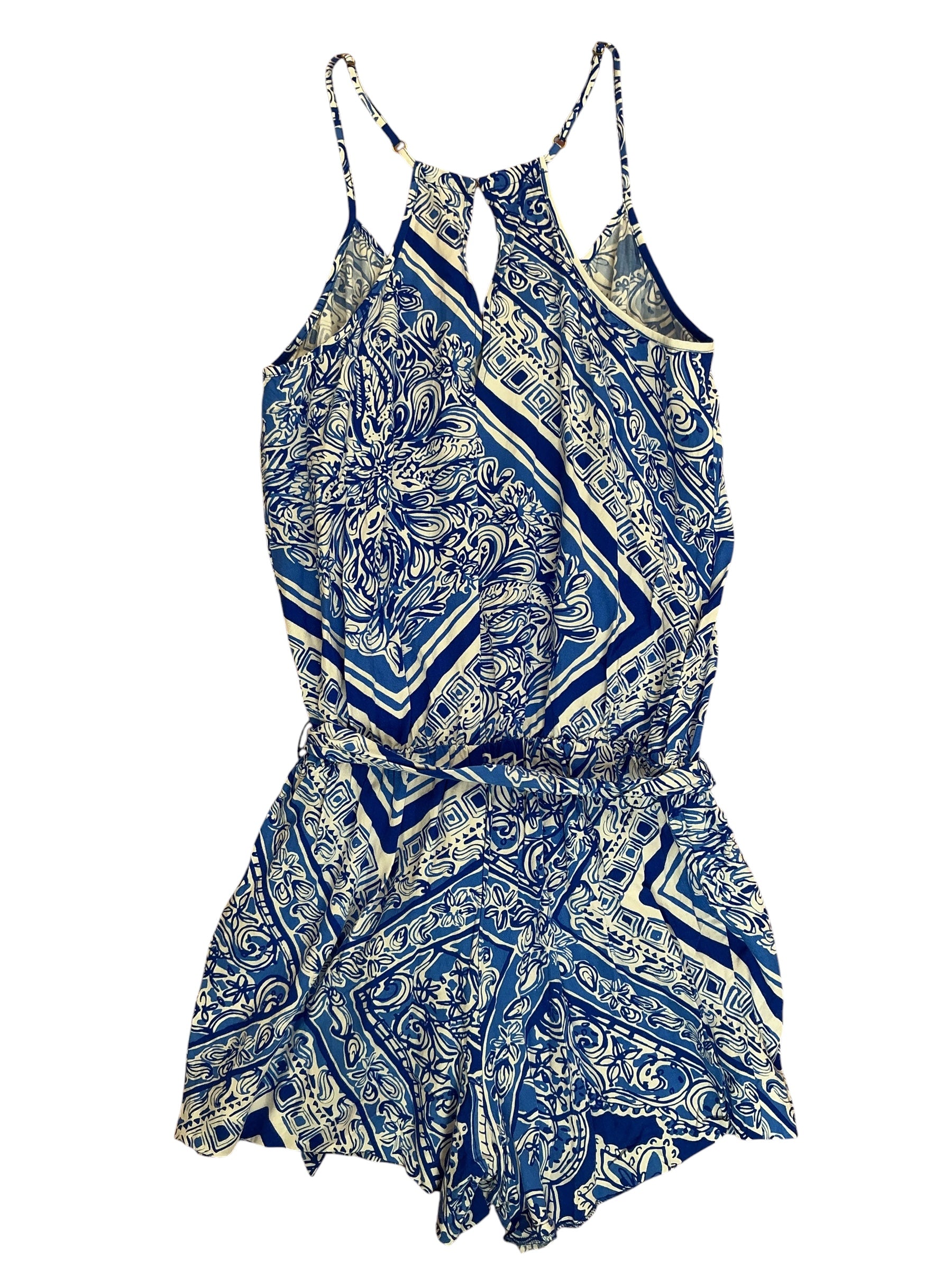 Lilly Pulitzer Dusk Romper Blue Crush Open Water - Size XS