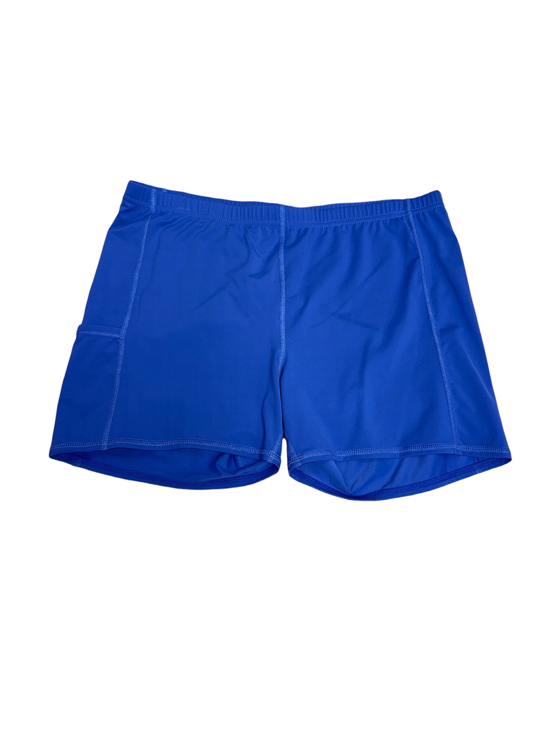 Lilly Pulitzer NWT Luxletic Frederica Biker Shorts UPF 50+ Blue Size L
