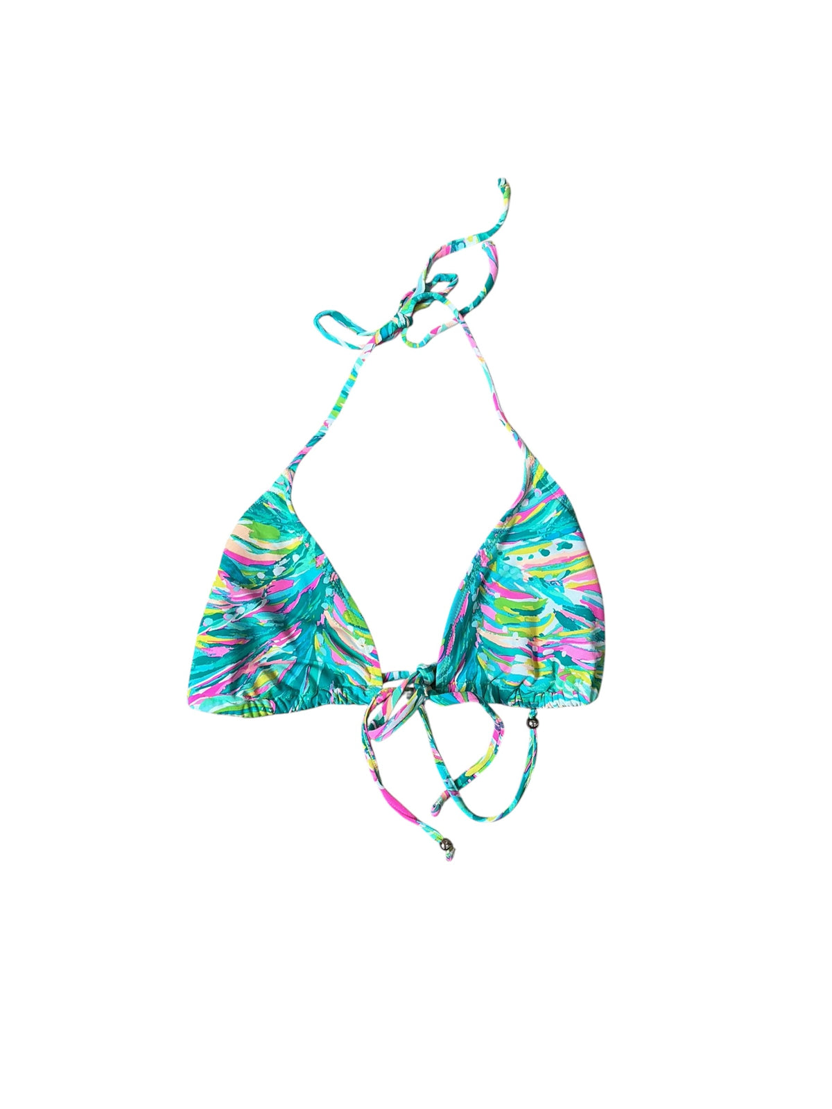 Lilly Pulitzer Tropic String Bikini Top Shady Lady Swim - Size 10