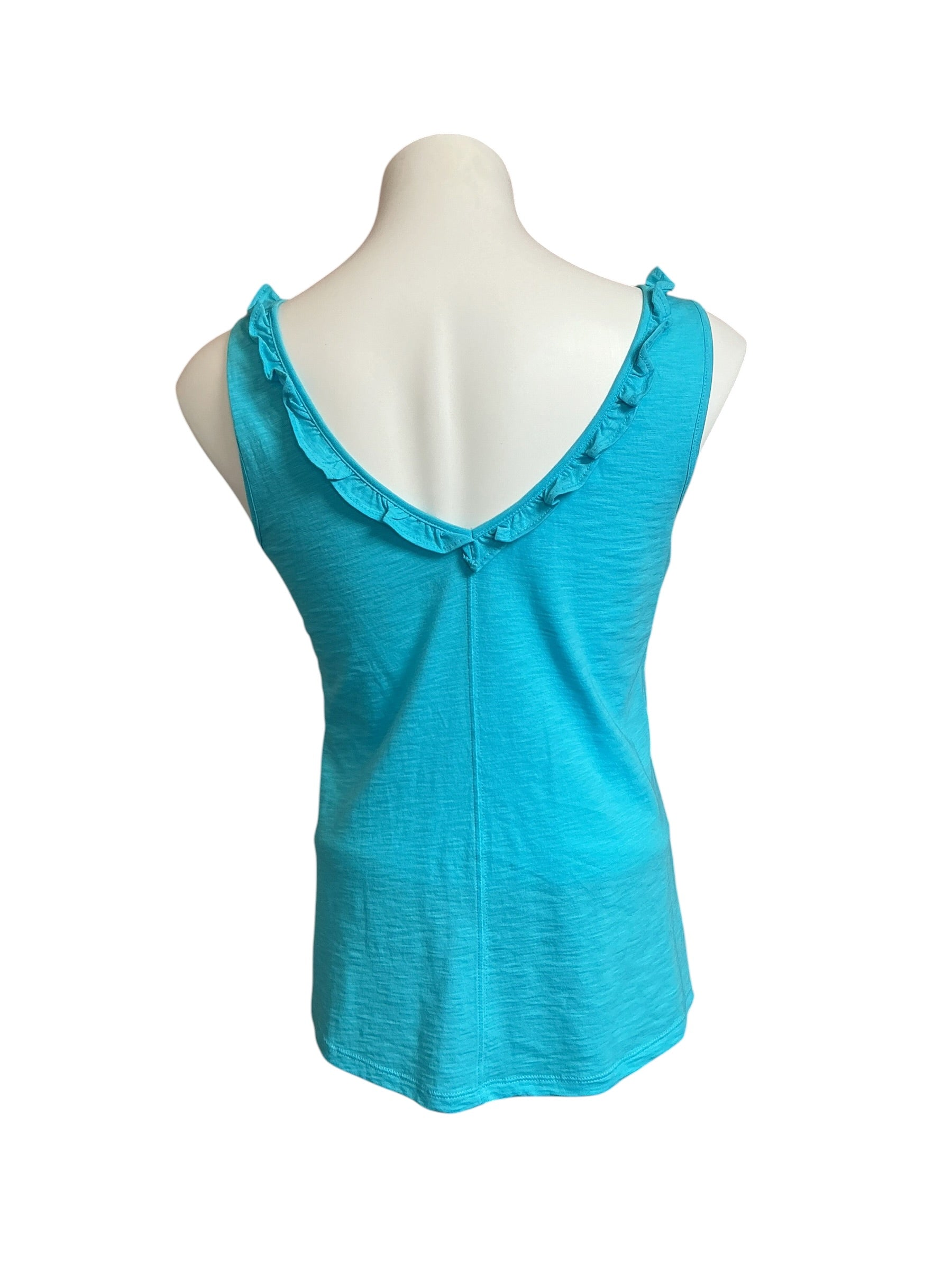 Lilly Pulitzer NWT Gigi Ruffle Top - Bermuda Blue - Size XS