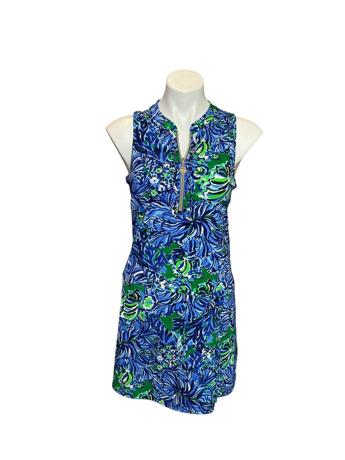 Lilly Pulitzer UPF 50+ Luxletic Colada Dress Turtle Awe - Size S