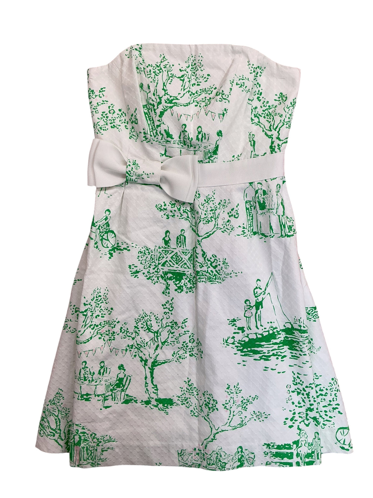 Lilly Pulitzer NWT Vintage Amberly Dress Resort White Spring Fever Toile - Size 00
