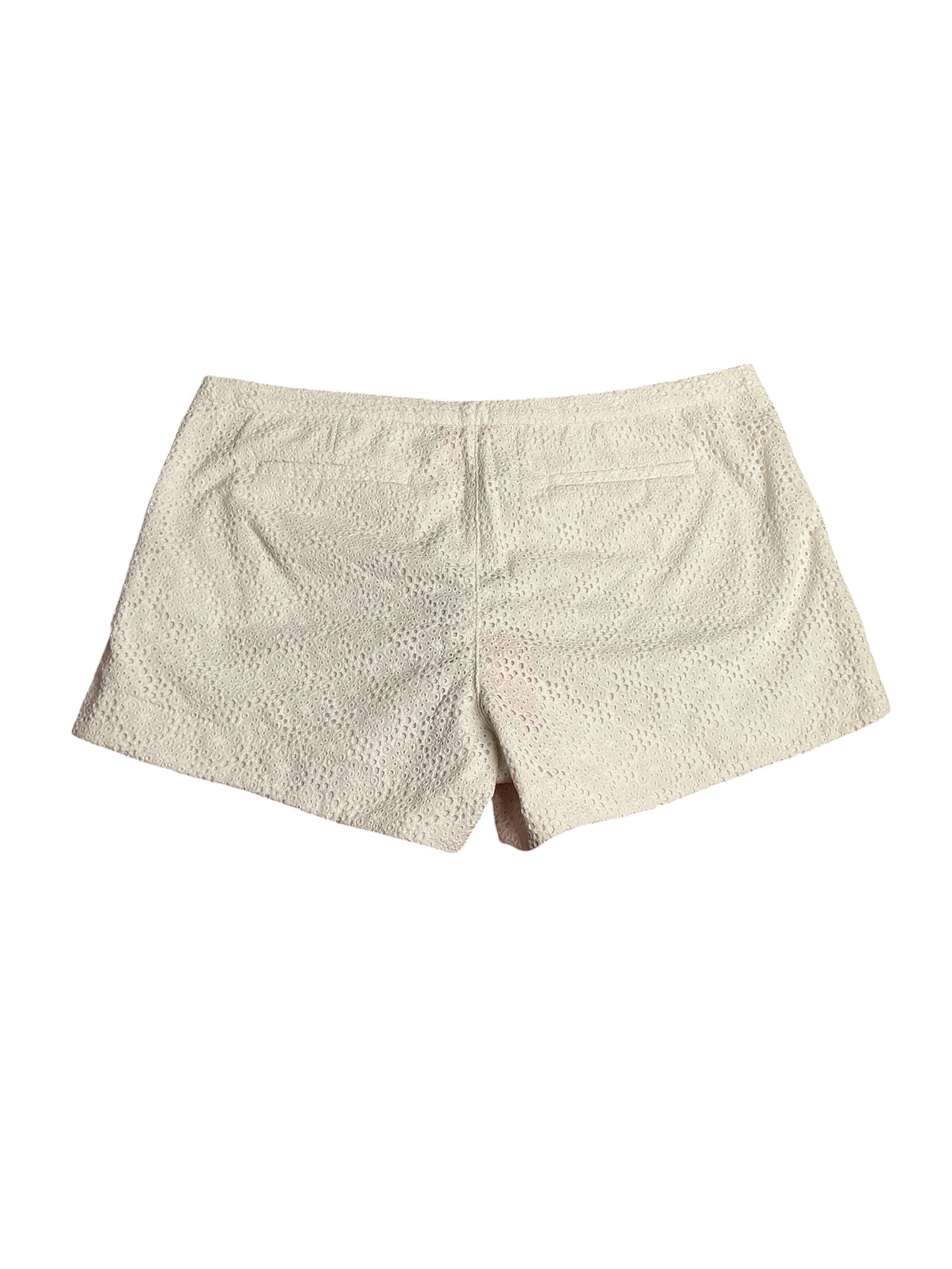 Lilly Pulitzer- NWT Adie Short Resort White Pop The Bubbly Eyelet Size 16