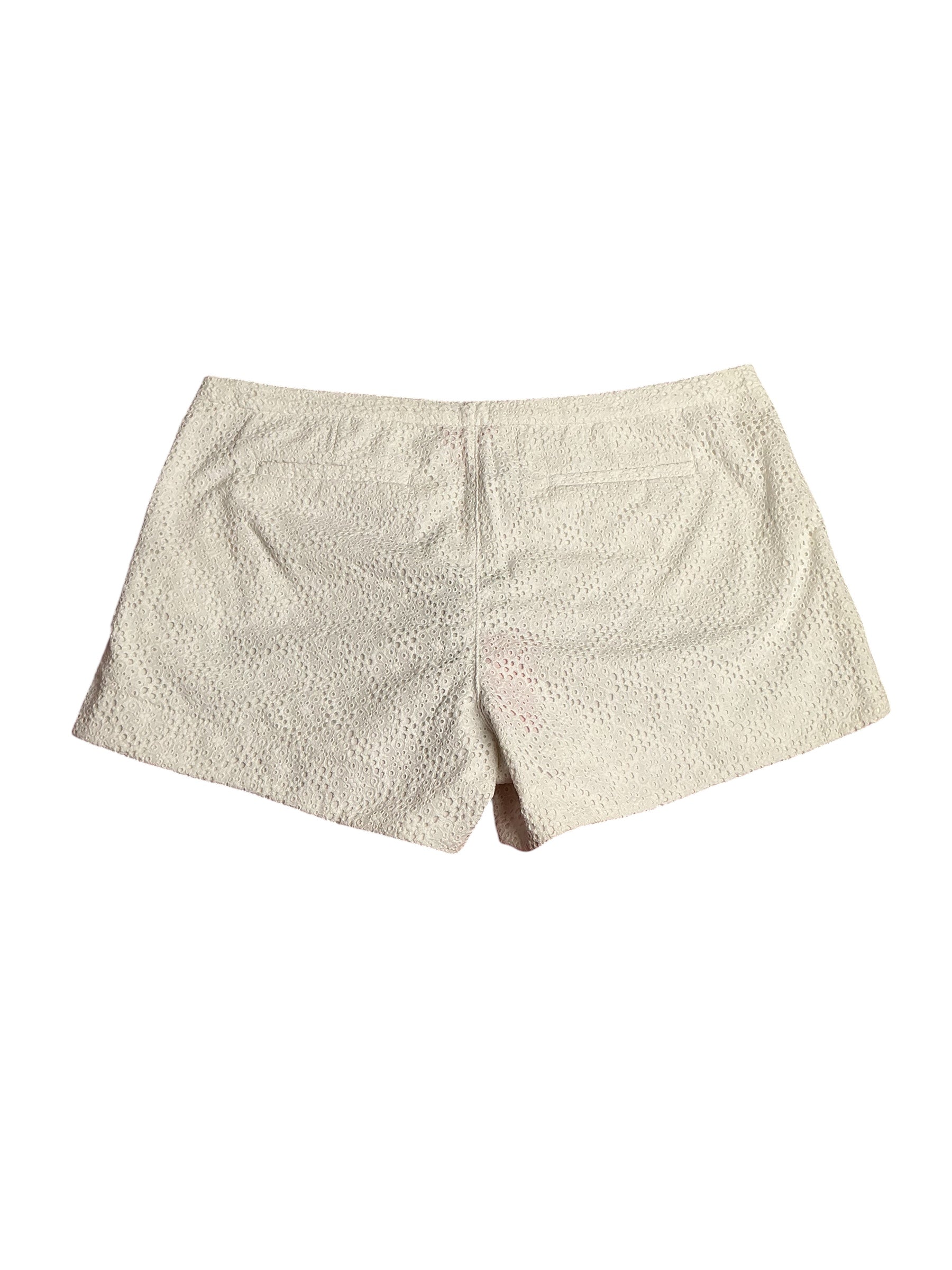 Lilly Pulitzer- NWT Adie Short Resort White Pop The Bubbly Eyelet Size 16