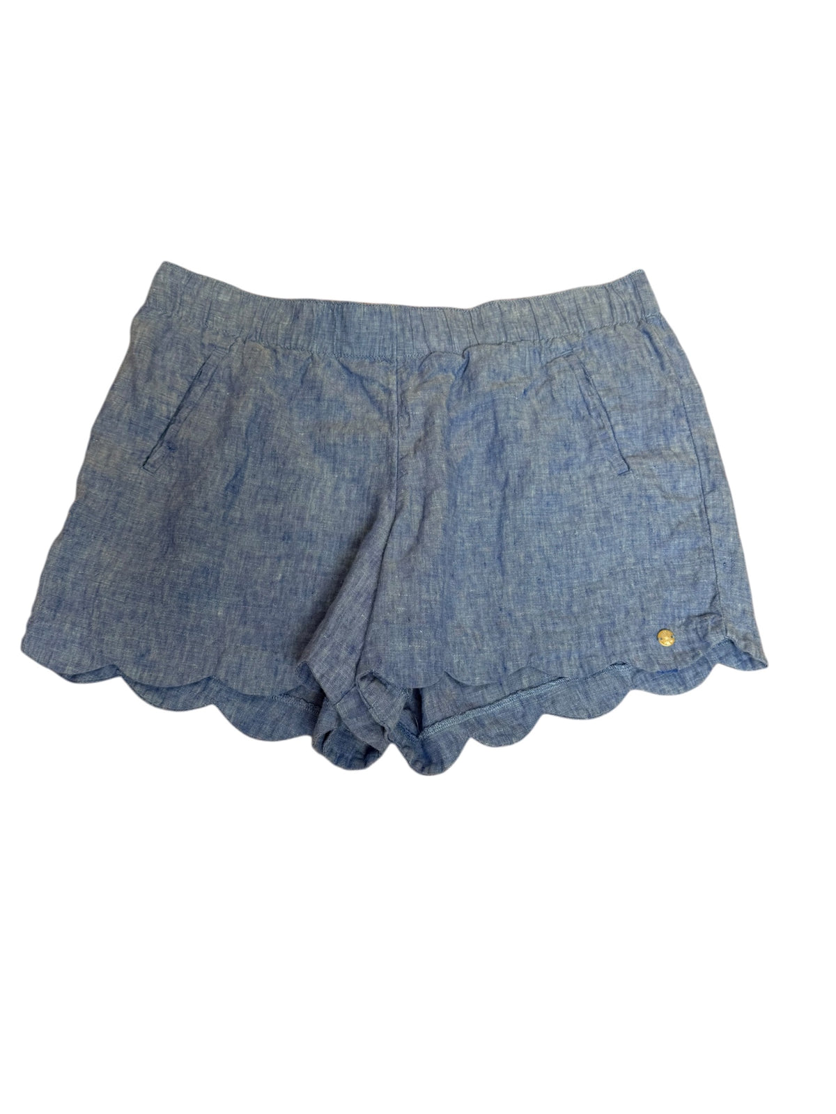 Lilly Pulitzer Brea Linen Short Beckon Blue x Sea Salt Blue - Size XL