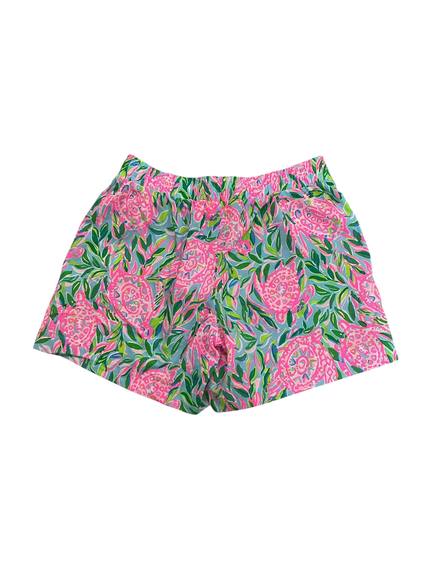Lilly Pulitzer Katia Mid-Rise Shorts Turtley In Love - Size XS