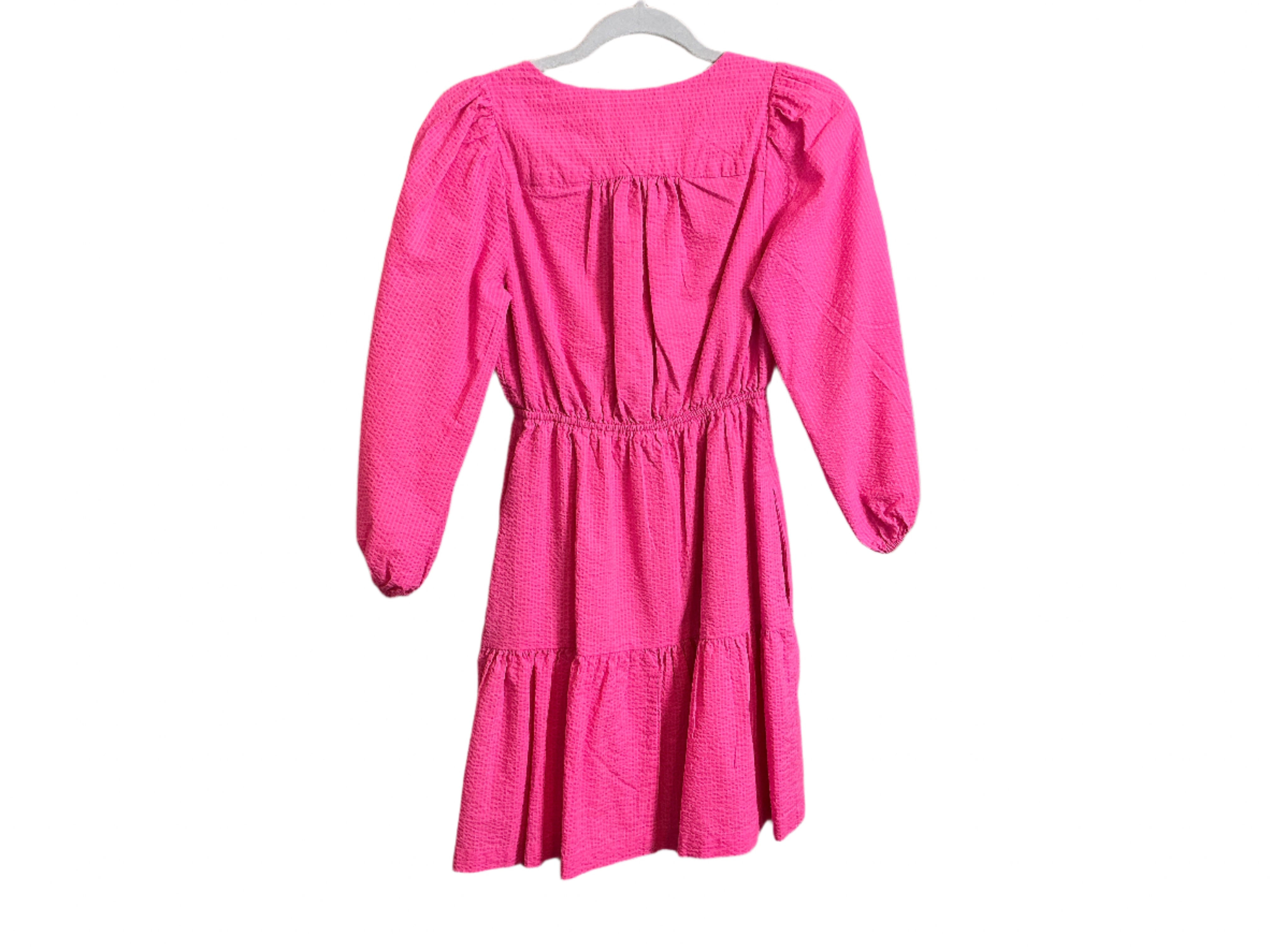 Lilly Pulitzer Deacon mini dress in a vibrant passion fruit pink made from 100% cotton paradise pucker fabric Dress - Size 00