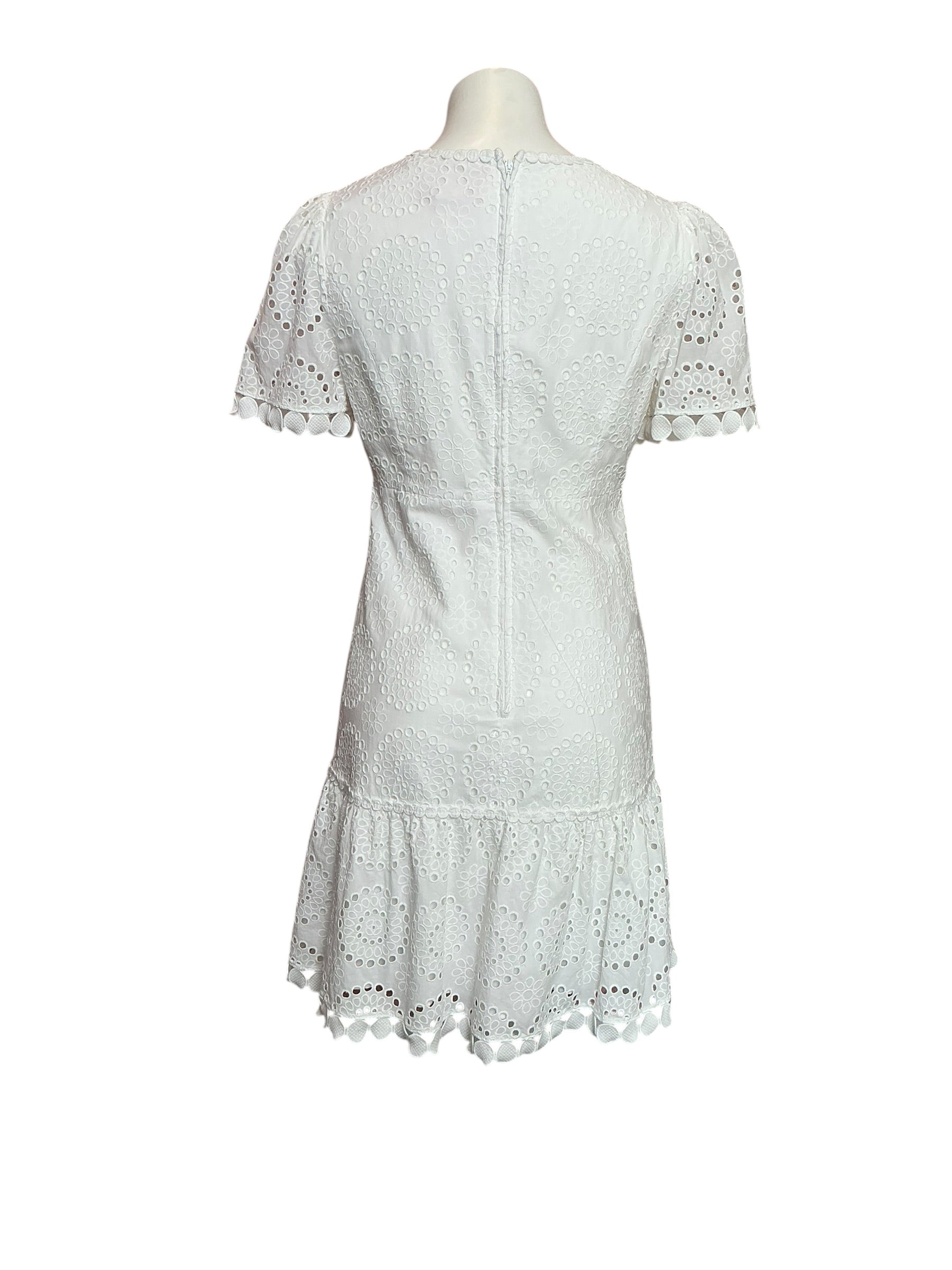 Lilly Pulitzer Bonni Dress Resort White Jumbo Bouquet Eyelet - Size 6