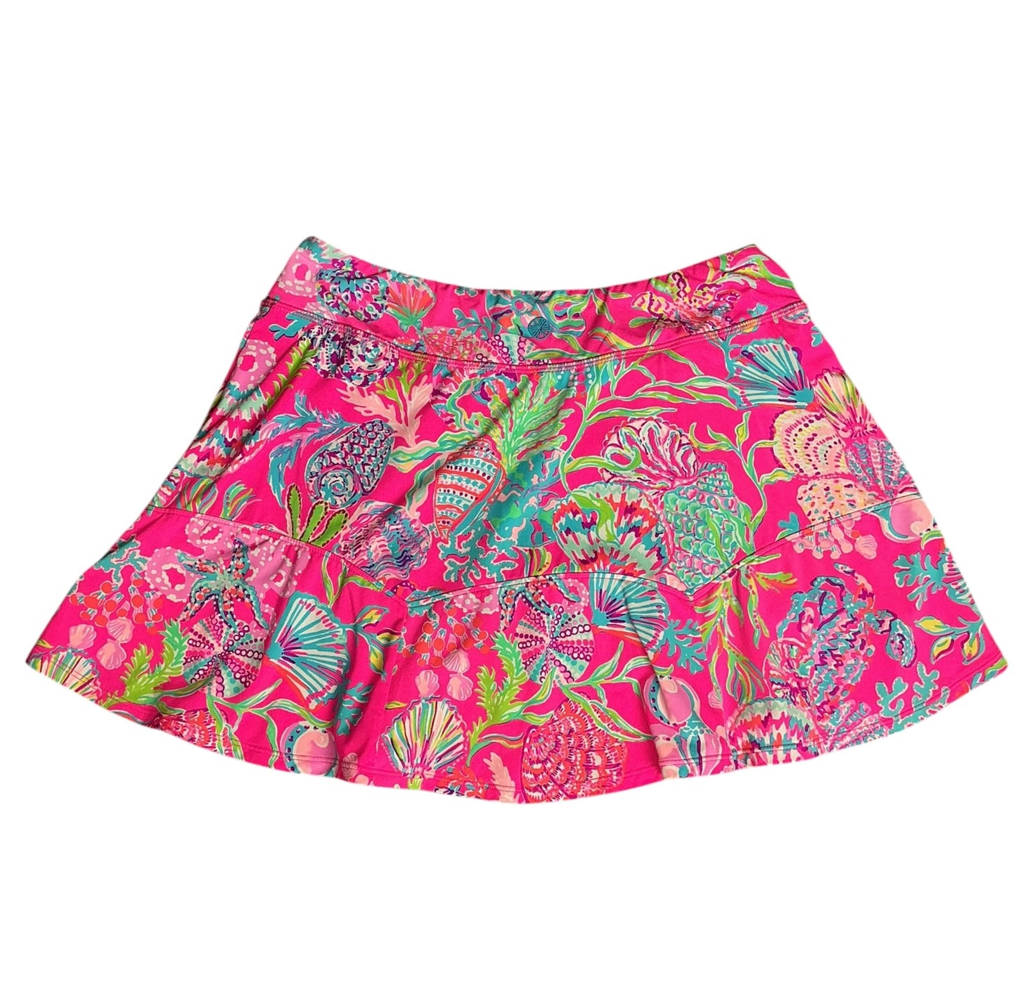 Lilly Pulitzer Luxletic UPF 50+ Corrine Skort Pink Isle Shell Me Something Good - Size S