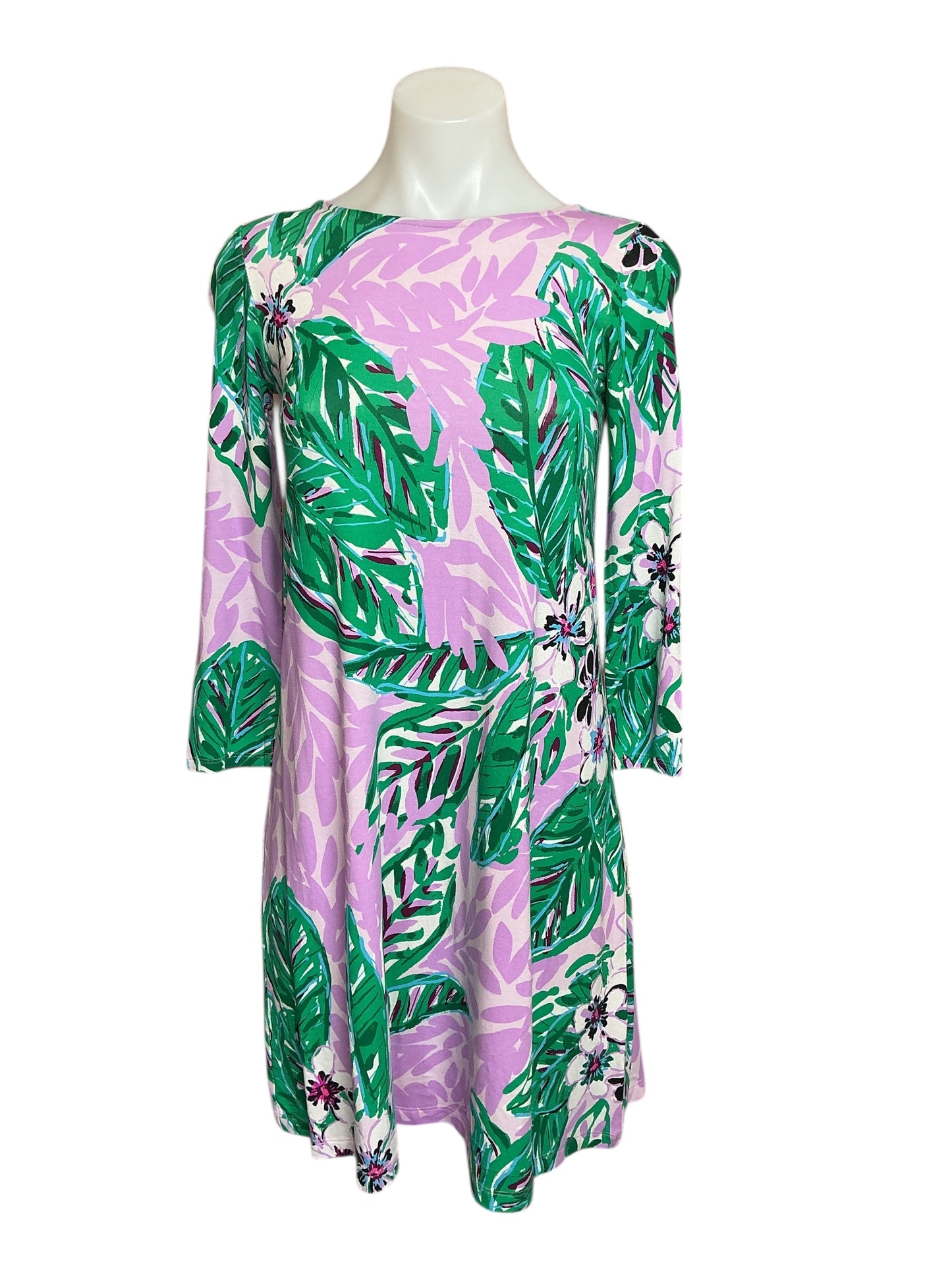 Lilly Pulitzer Ophelia Swing Dress Magnolia Lilac Leidees Night - Size XXS
