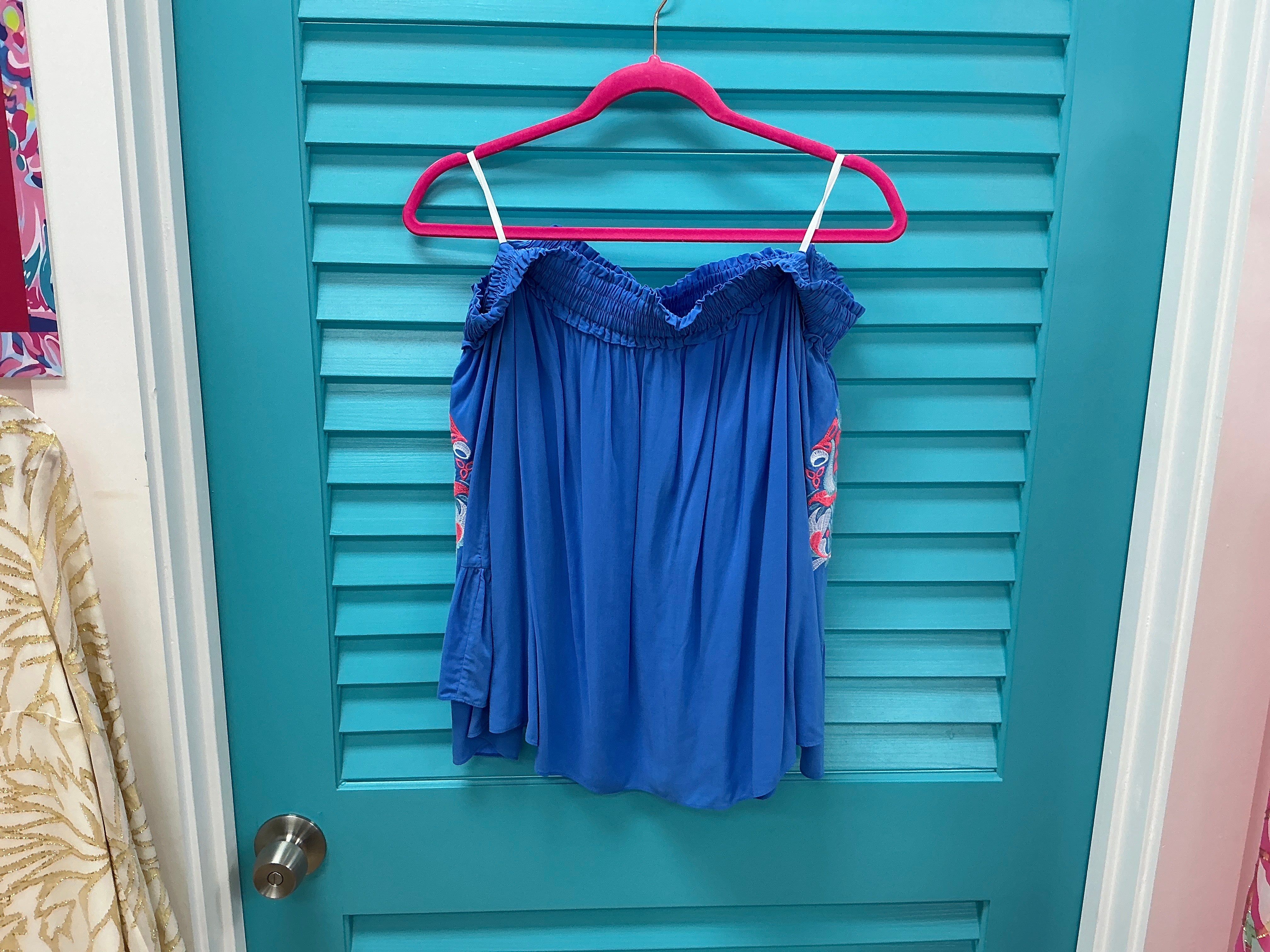 Lilly Pulitzer Top NWT - Moira Top - Bennet Blue - Size L