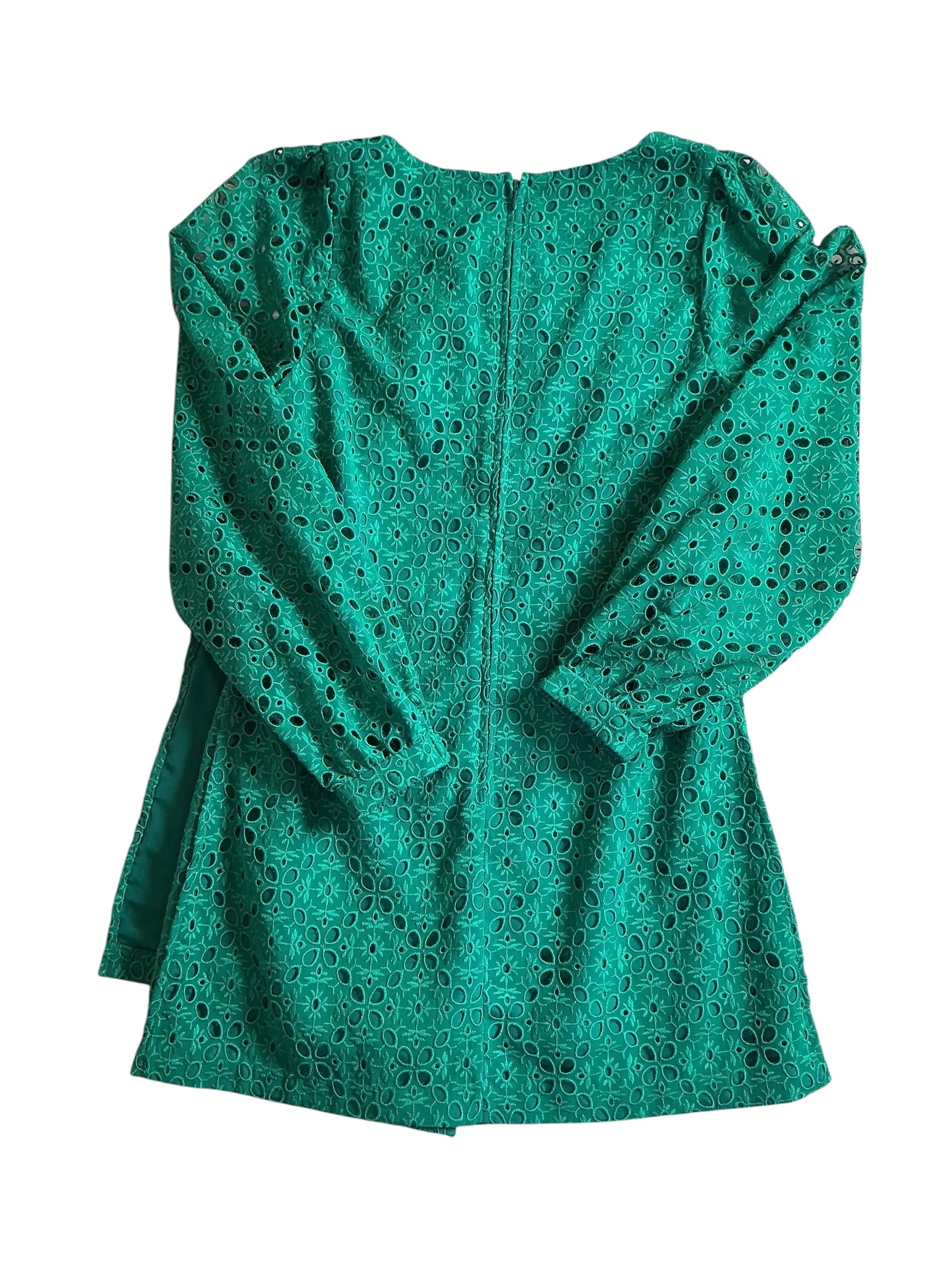Lilly Pulitzer Sarina Square Neck Romper - Evergreen Oversized Diamond Leaf - Size 6