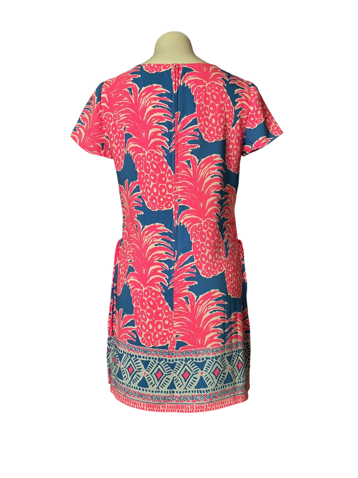 Lilly Pulitzer Blanca Stretch Romper Blue Haven Little Flamenco - Size 6