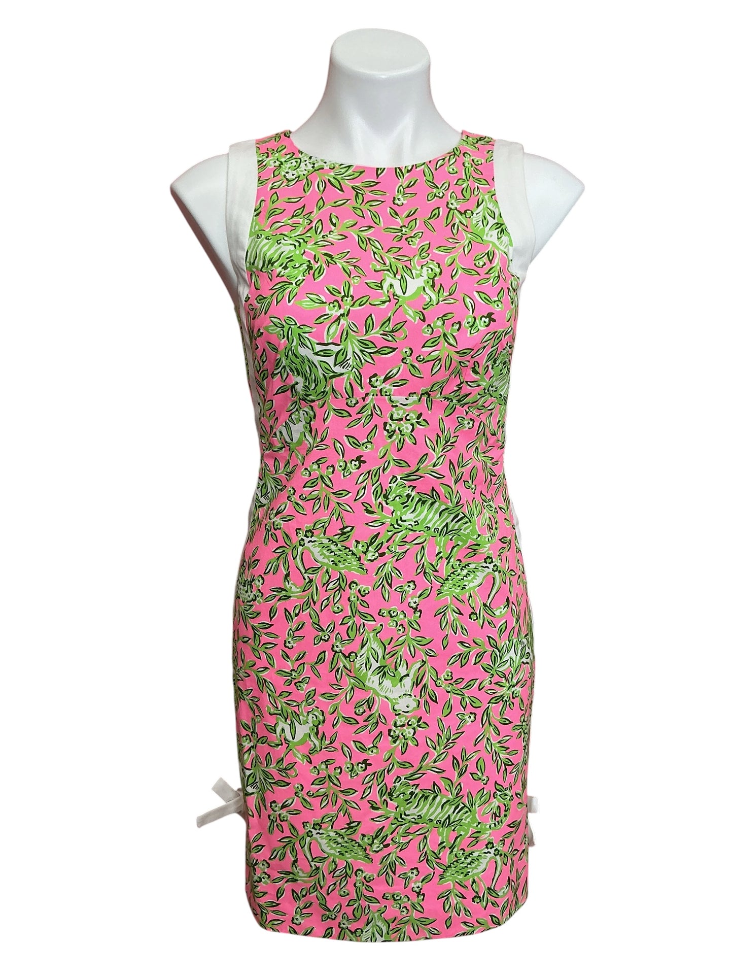 Lilly Pulitzer Beckler Stretch Shift Rousseau Pink Mane Character Energy - Size 0