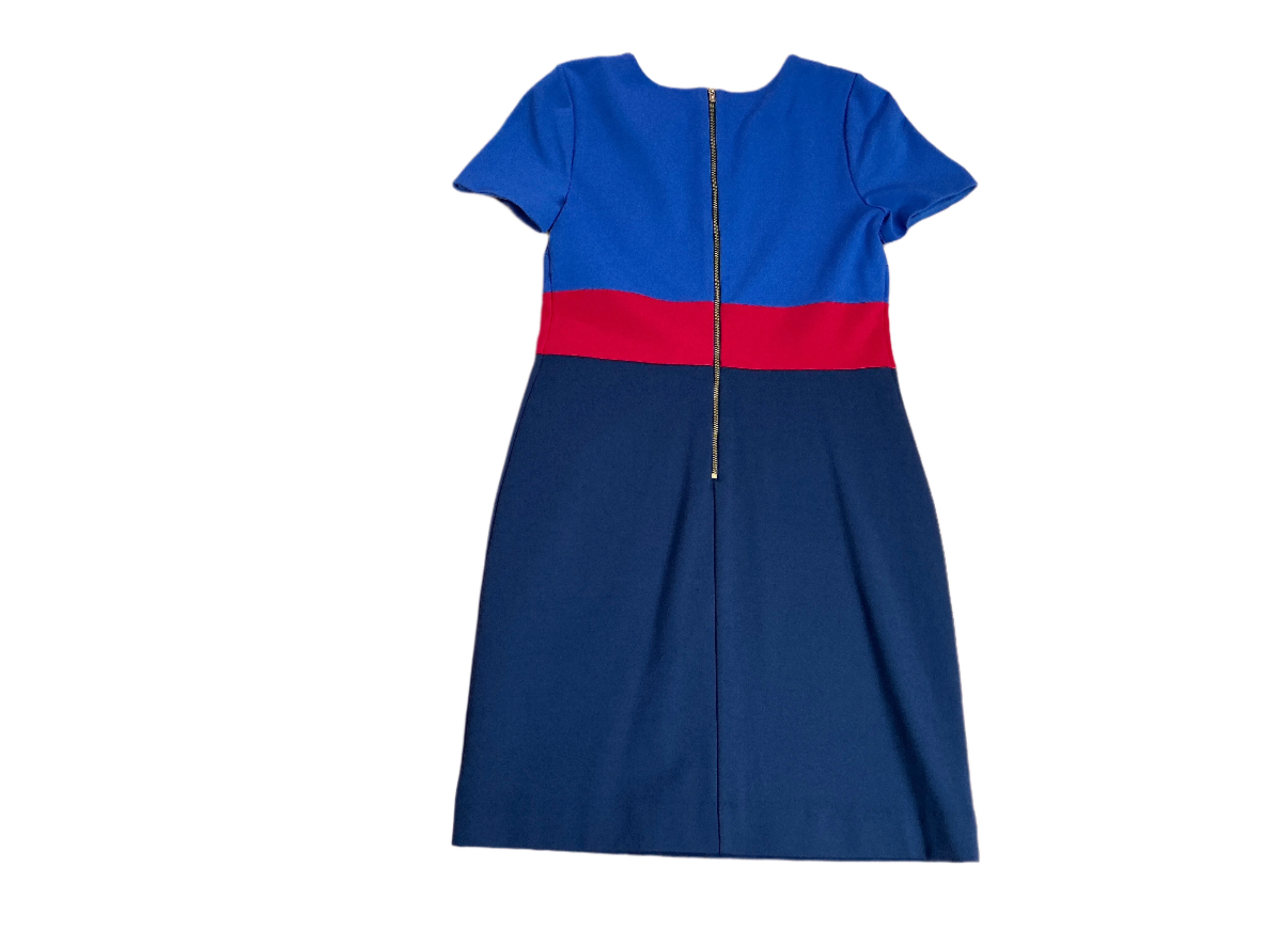 Lilly Pulitzer Emmerson Short Sleeve Dress - Alba Blue Tricolor Colorblocked - Size 0